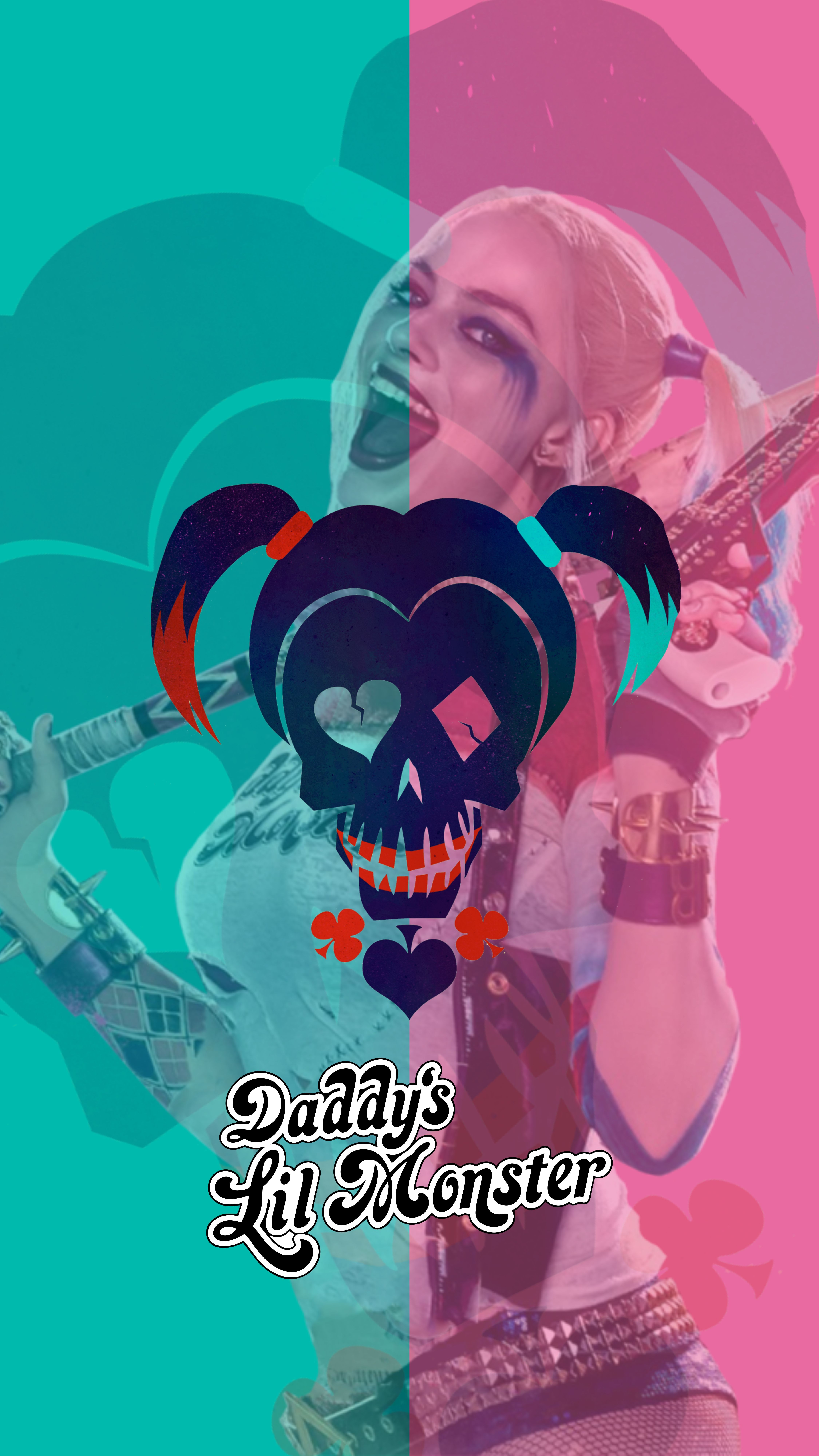 harley quinn wallpaper,head,cartoon,pink,illustration,animation