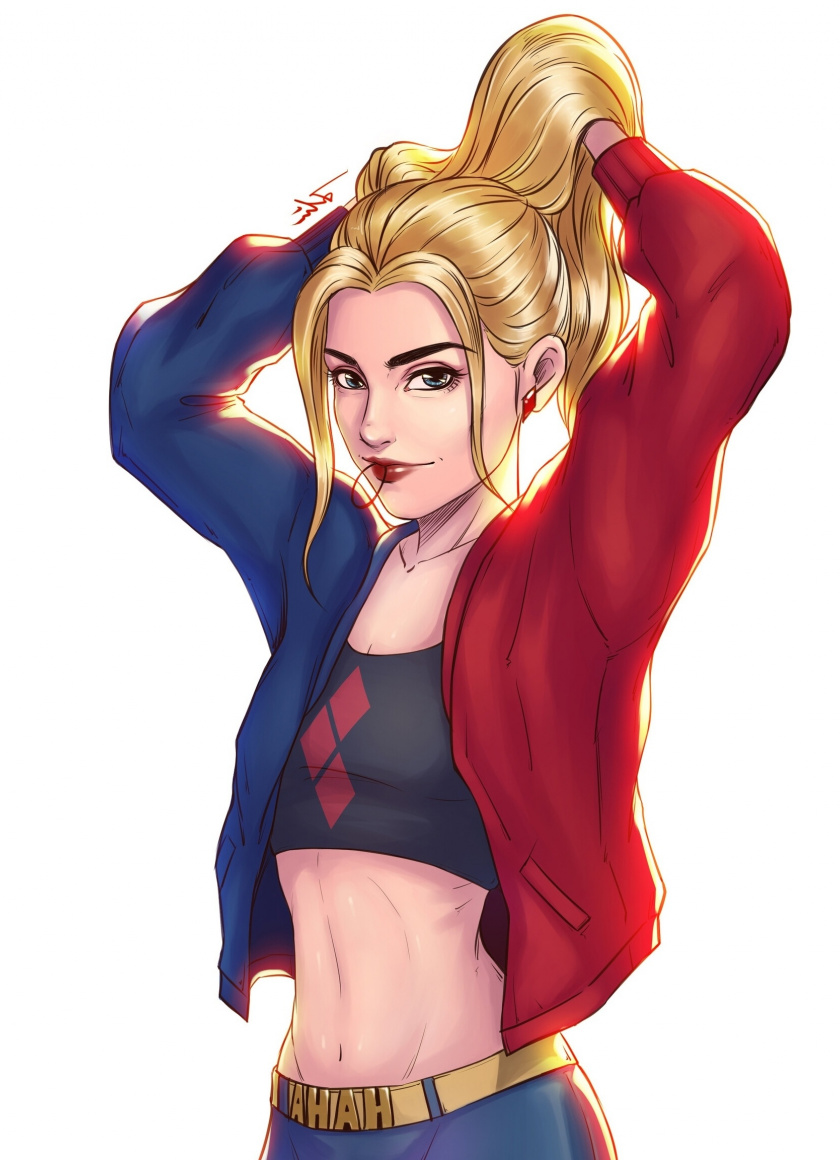 fondo de pantalla de harley quinn,personaje de ficción,dibujos animados,superhéroe,ilustración,supervillano