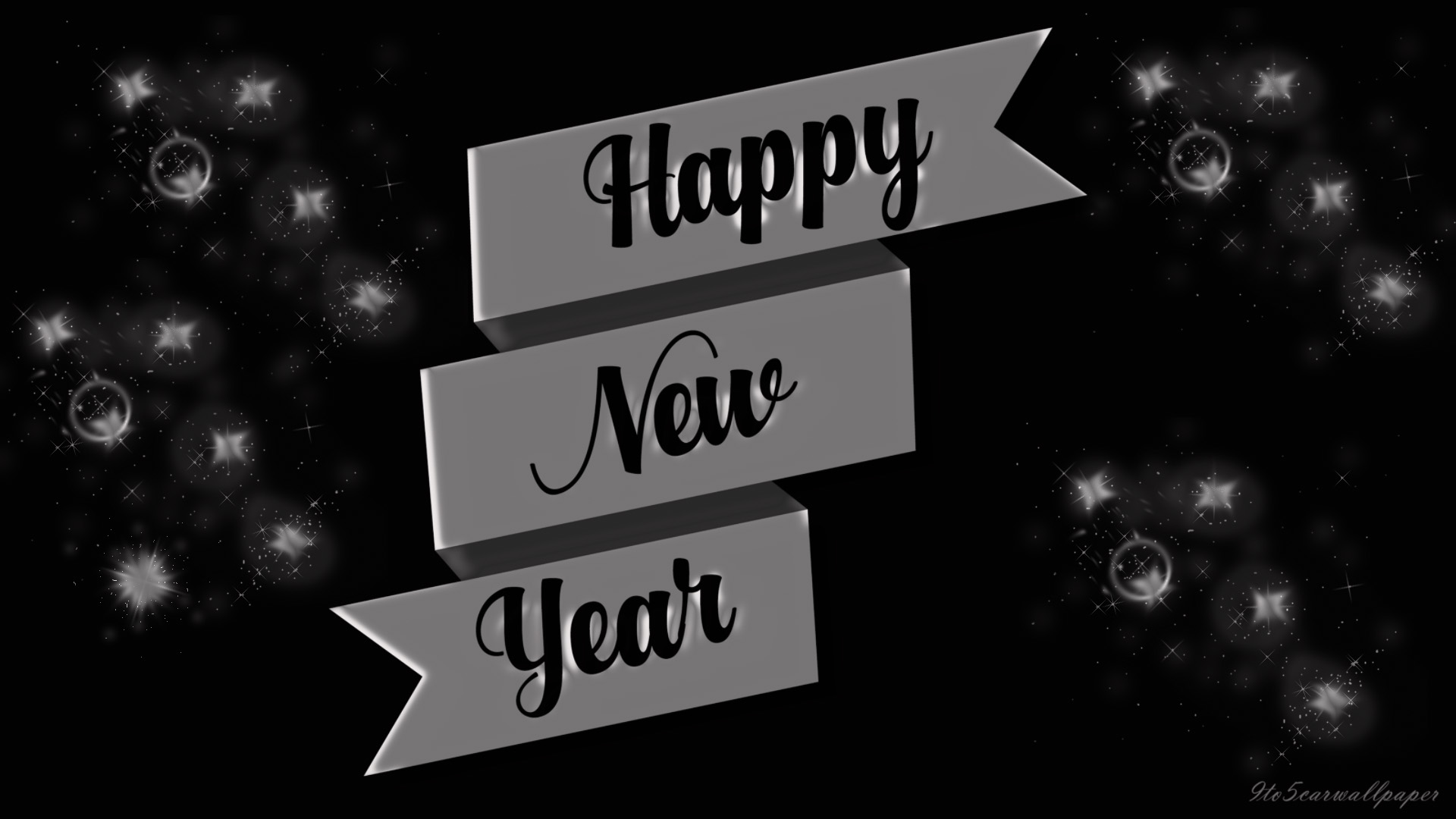 happy new year 2018 wallpapers,font,black,text,black and white,monochrome