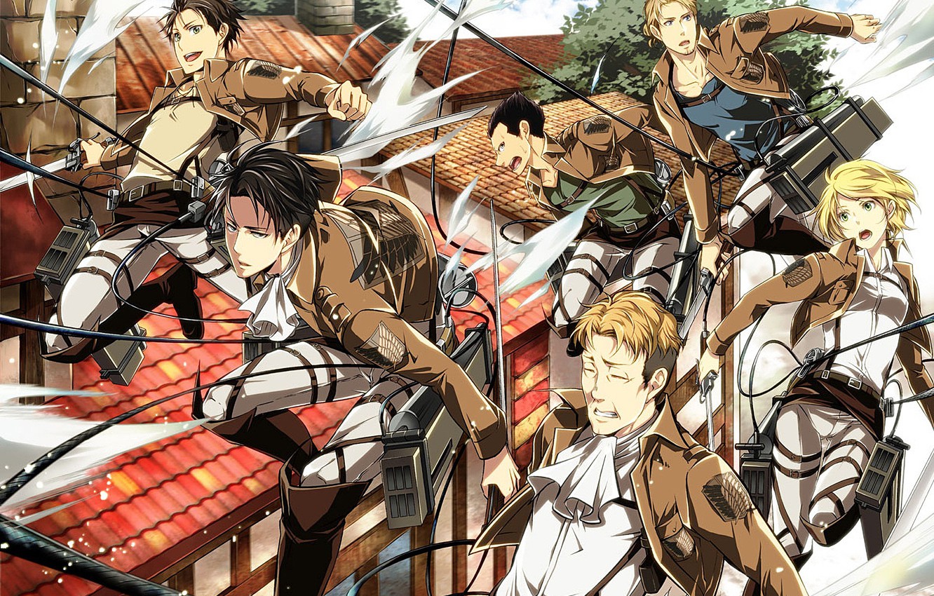 attack on titan wallpaper,cartoon,anime,cg artwork,fiction,illustration