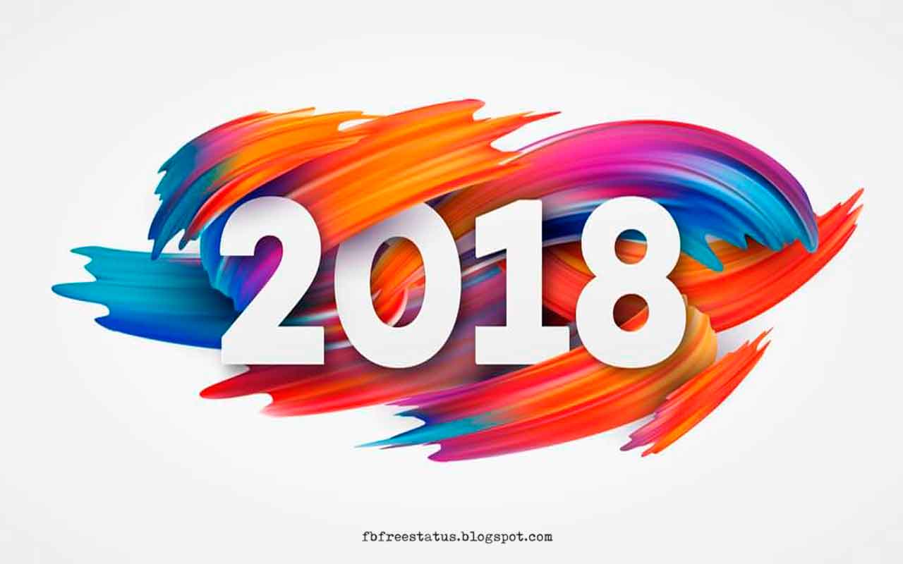 happy new year 2018 wallpapers,text,graphic design,logo,font,illustration