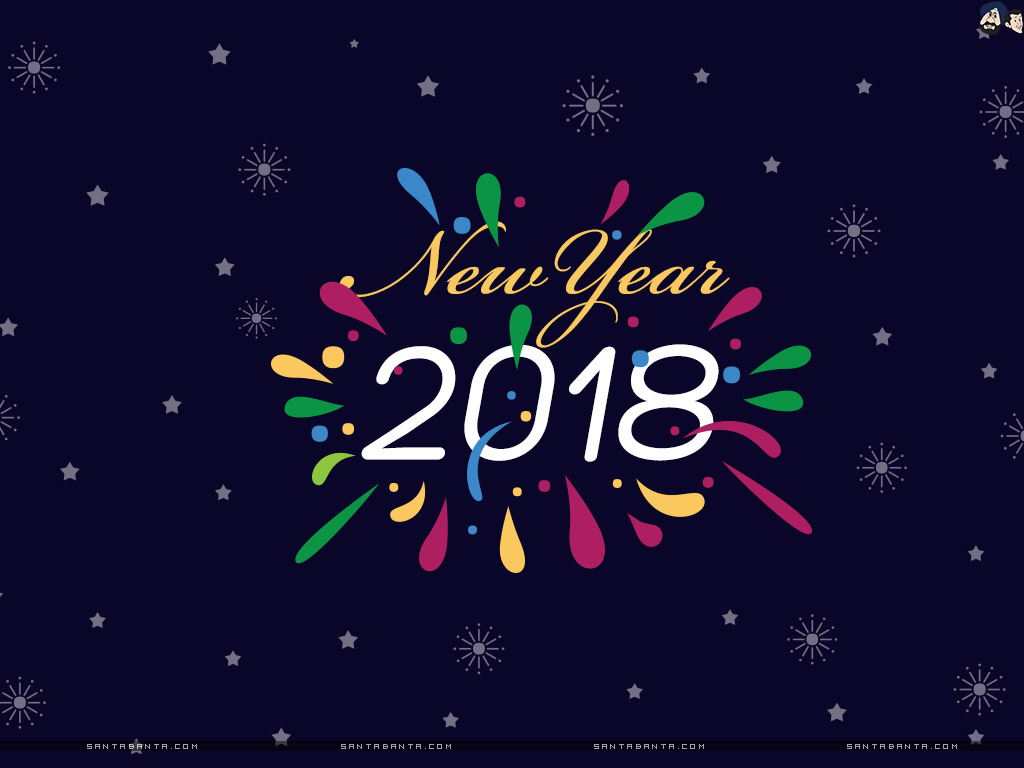 happy new year 2018 wallpapers,text,font,graphic design,illustration,sky