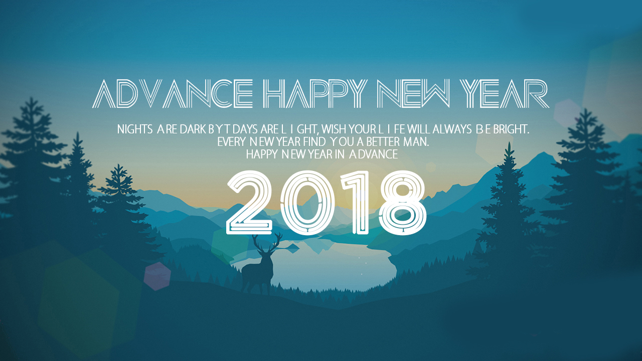 happy new year 2018 wallpapers,font,text,sky,tree,landscape