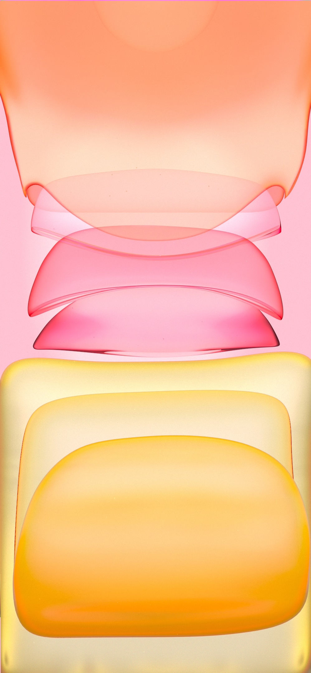 ios 11 wallpaper,pink,yellow,peach,material property,magenta