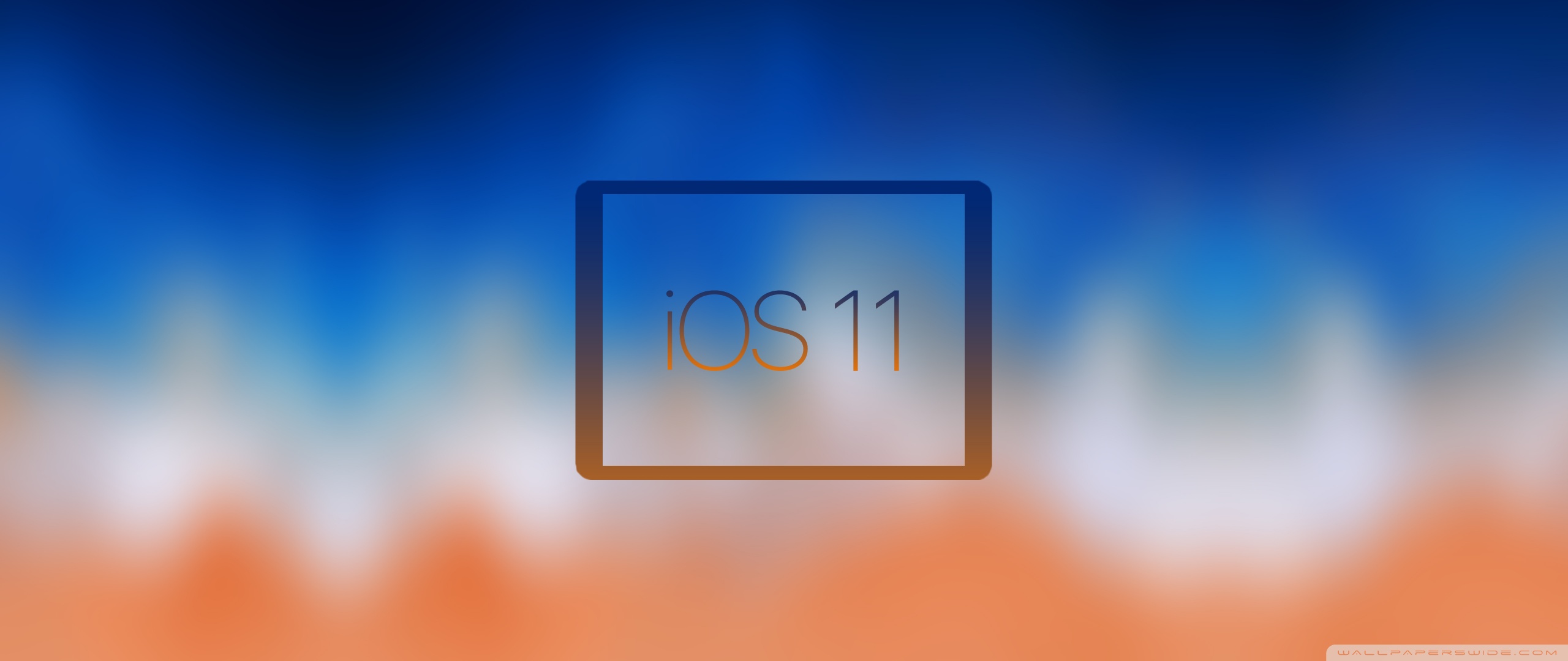 ios 11 wallpaper,blue,text,sky,daytime,orange