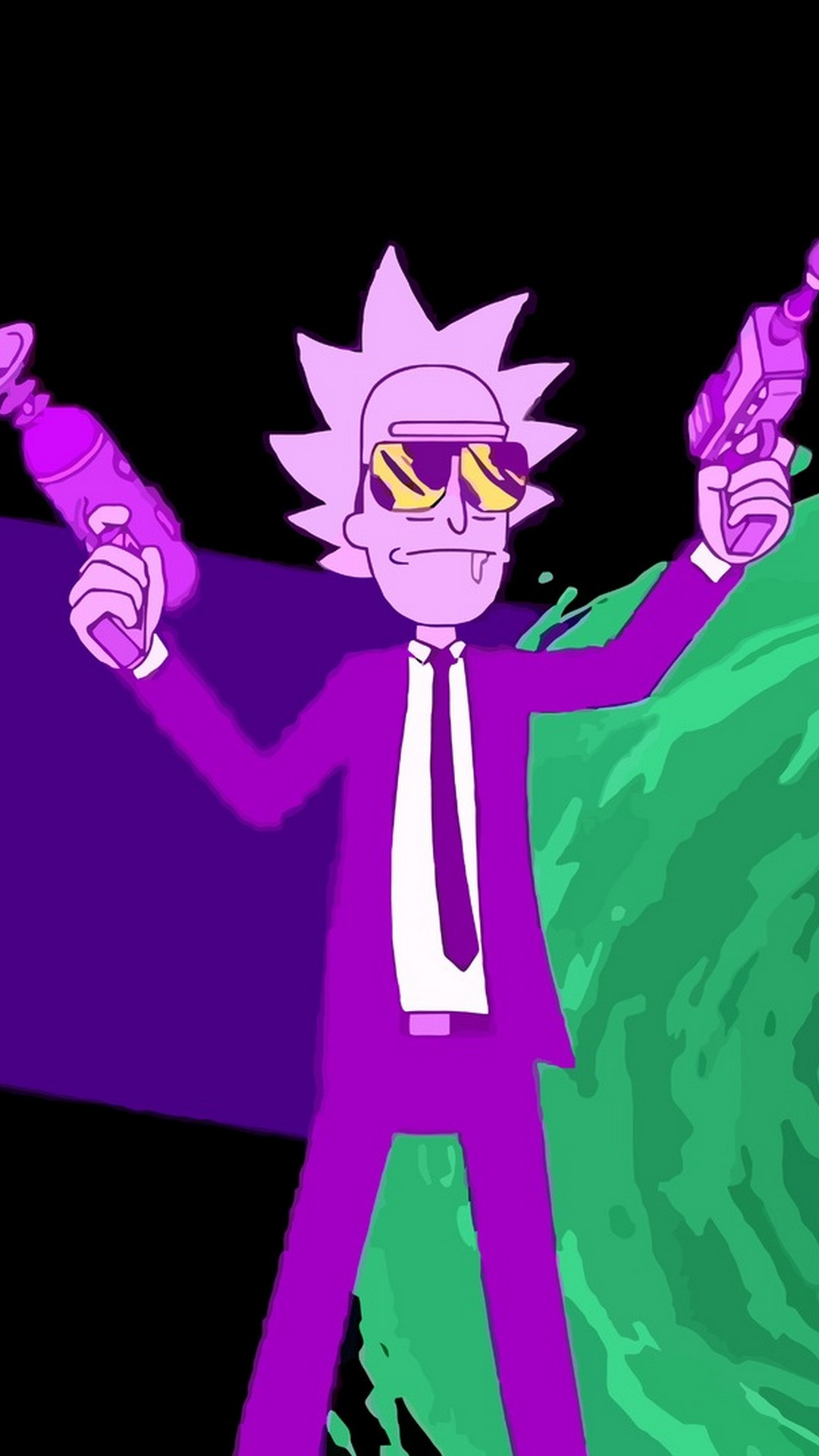 rick and morty wallpaper,cartoon,violet,fictional character,animation,anime