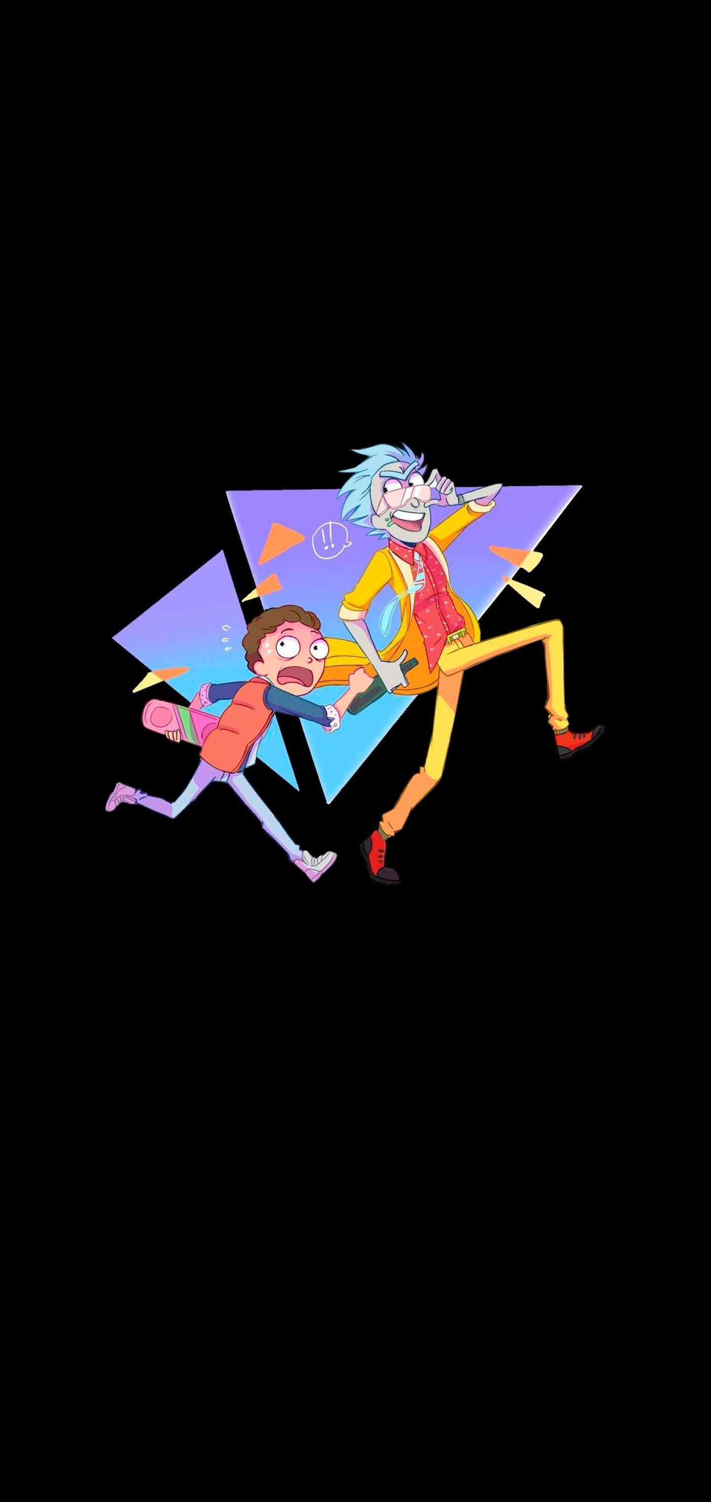 rick and morty wallpaper,cartoon,illustration,graphic design,animation,t shirt