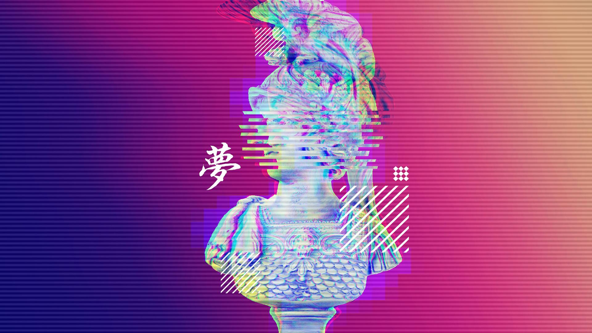 vaporwave wallpaper,graphic design,organism,graphics,illustration