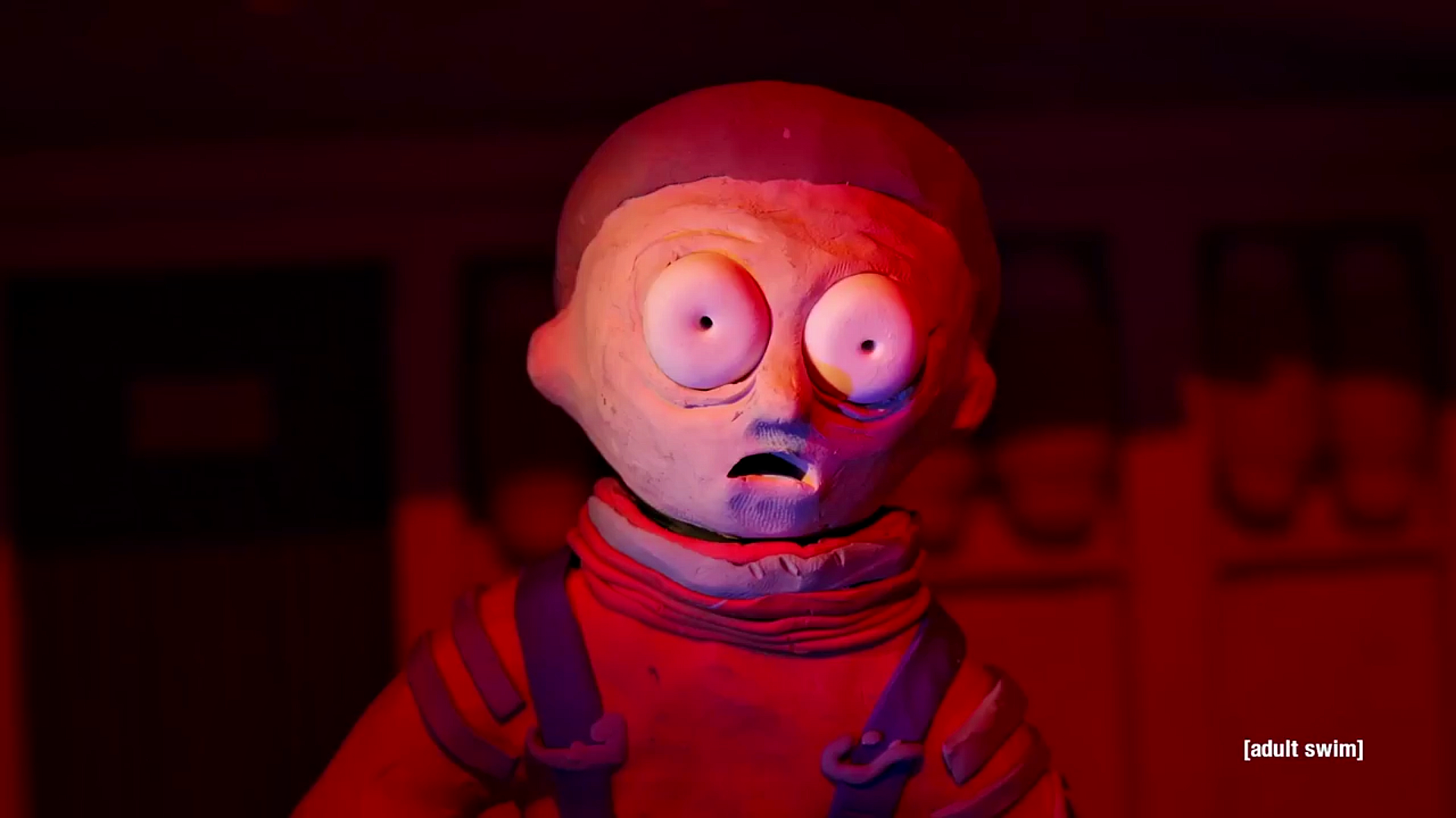 fondo de pantalla de rick and morty,rojo,cabeza,boca,animación,ficción