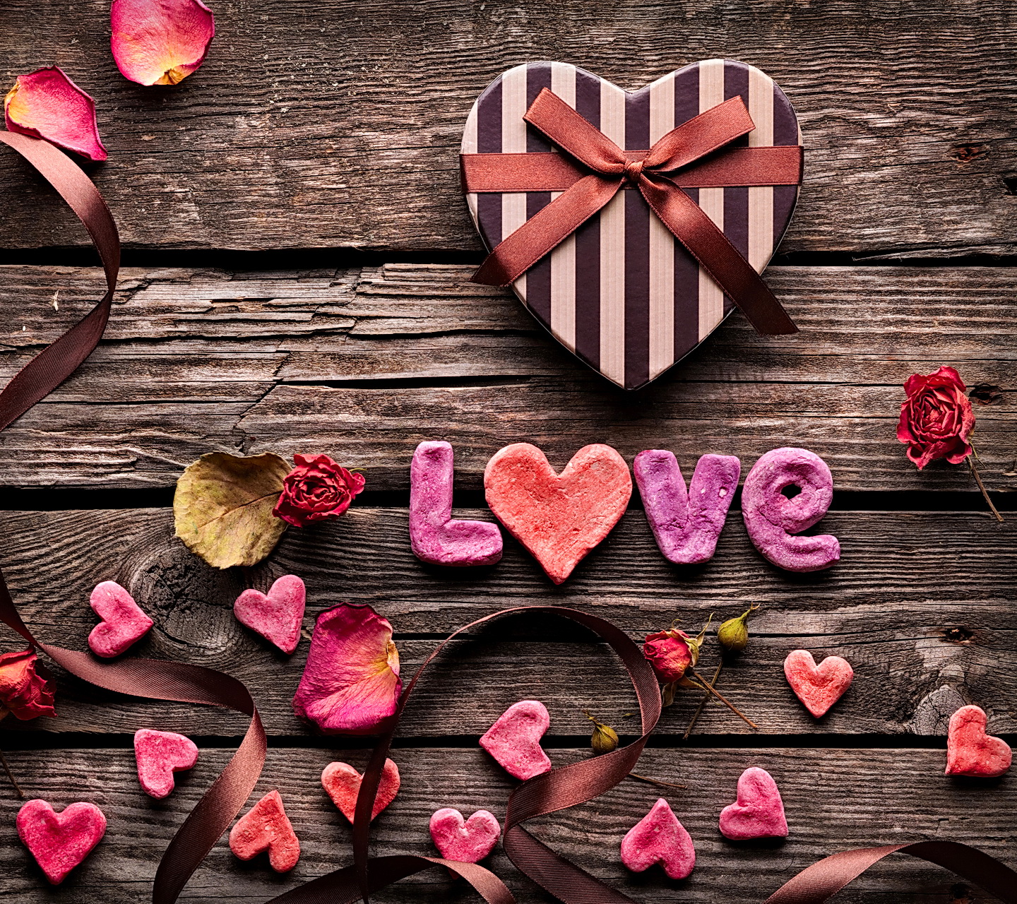 벽지 다운로드 hd 사랑,심장,분홍,사랑,발렌타인 데이,꽃잎