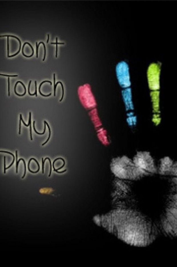 don t touch my phone wallpaper,text,font,hand,finger,organism