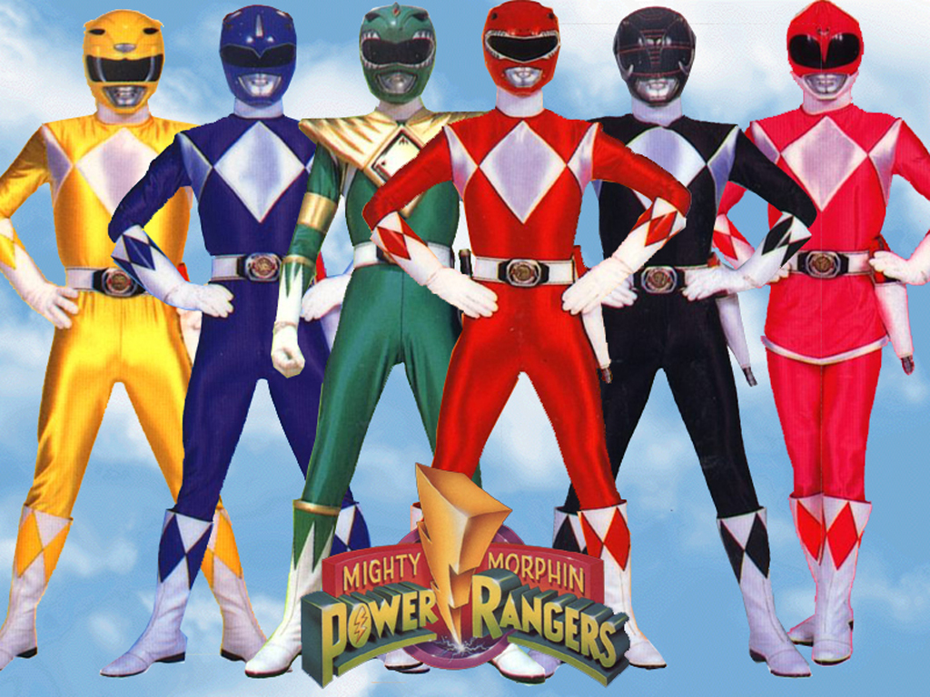 power rangers wallpaper,suit actor,hero,action figure,fictional character,team