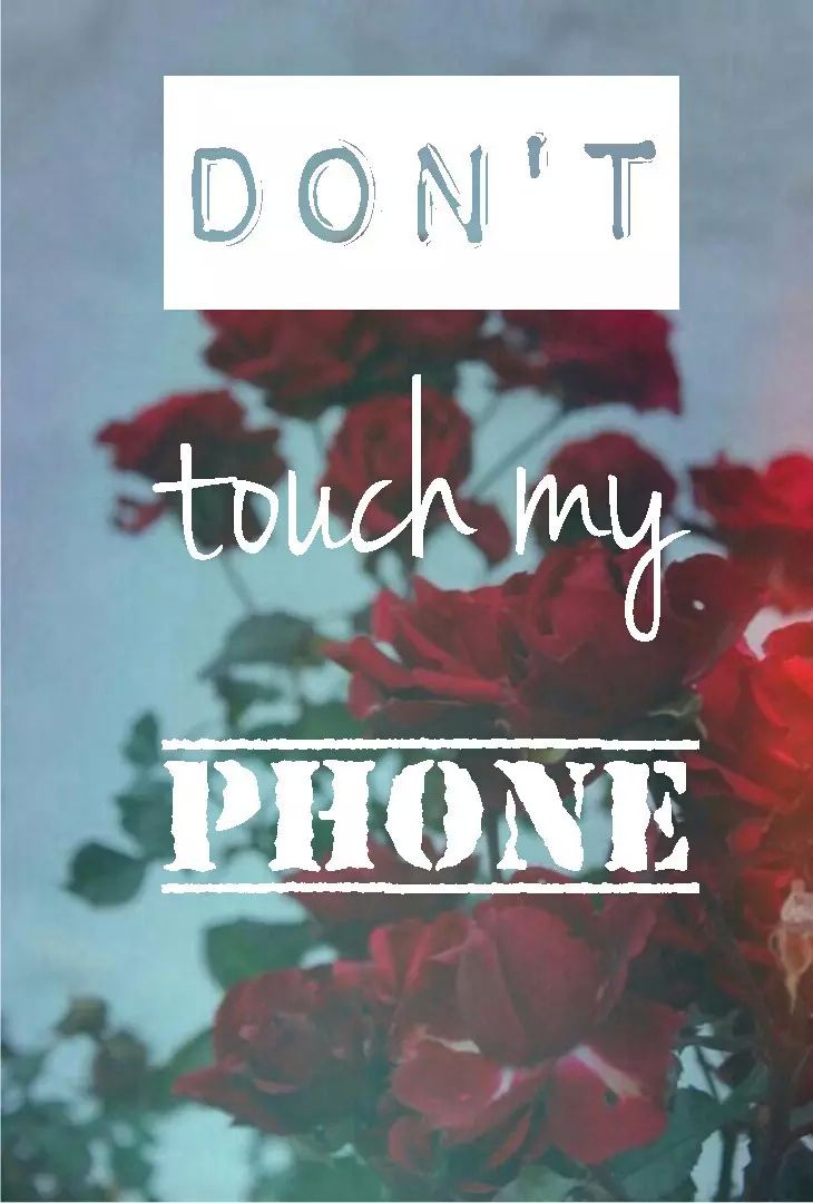 don t touch my phone wallpaper,text,font,novel,book cover,tree