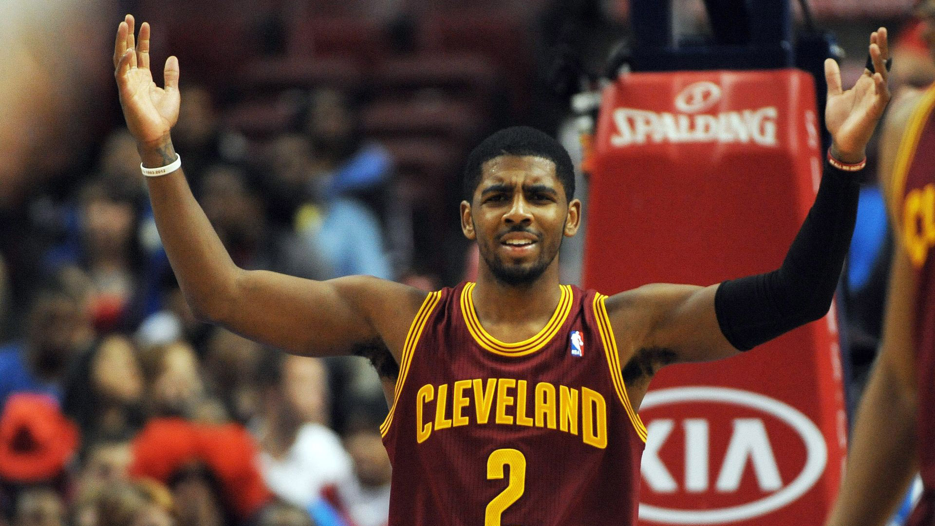 fond d'écran kyrie irving,joueur de basketball,produit,ventilateur,joueur,jersey