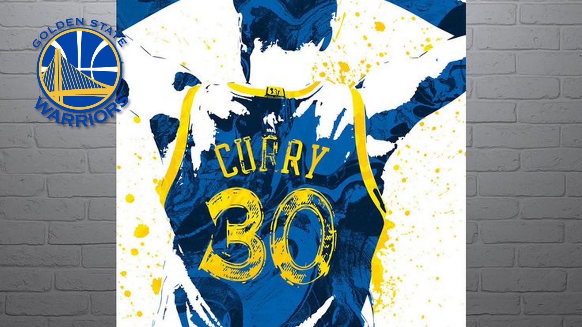 stephen curry wallpaper,blu,prodotto,giallo,maglietta,maglia