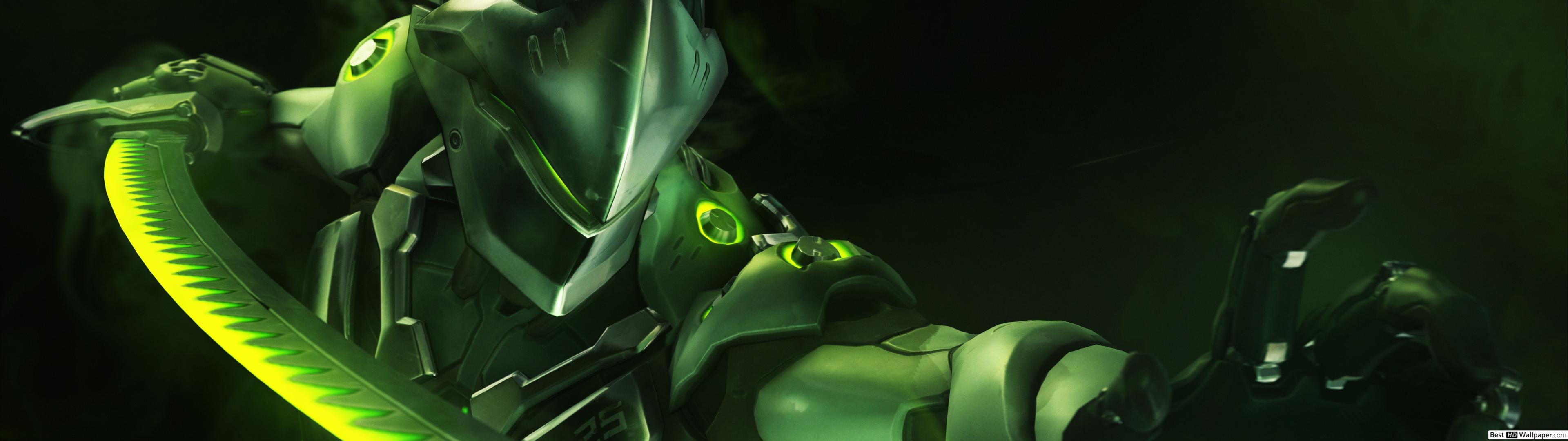 genji wallpaper,fictional character,cg artwork,superhero