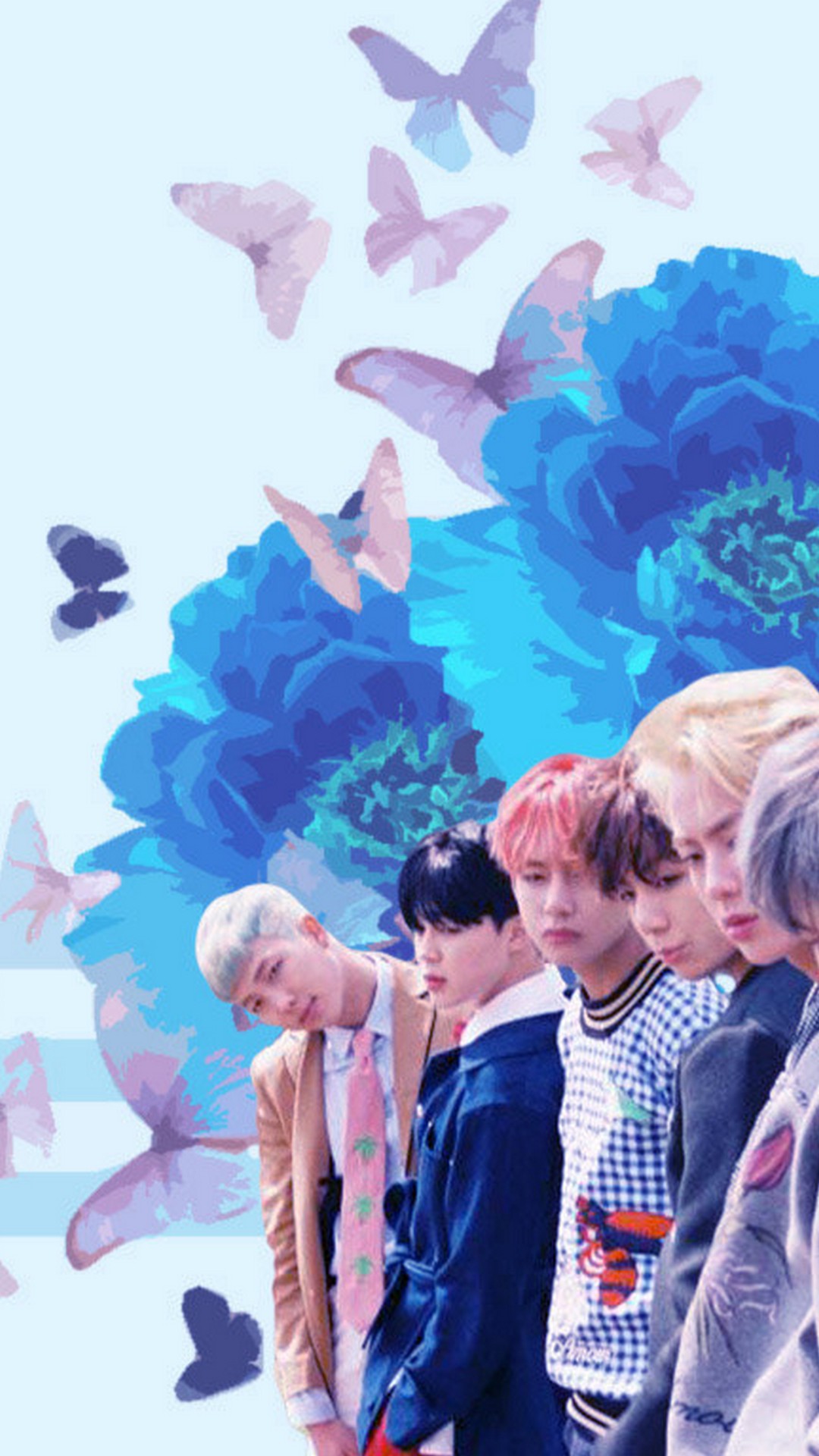 bts wallpaper hd,illustration,art,watercolor paint,organism,painting