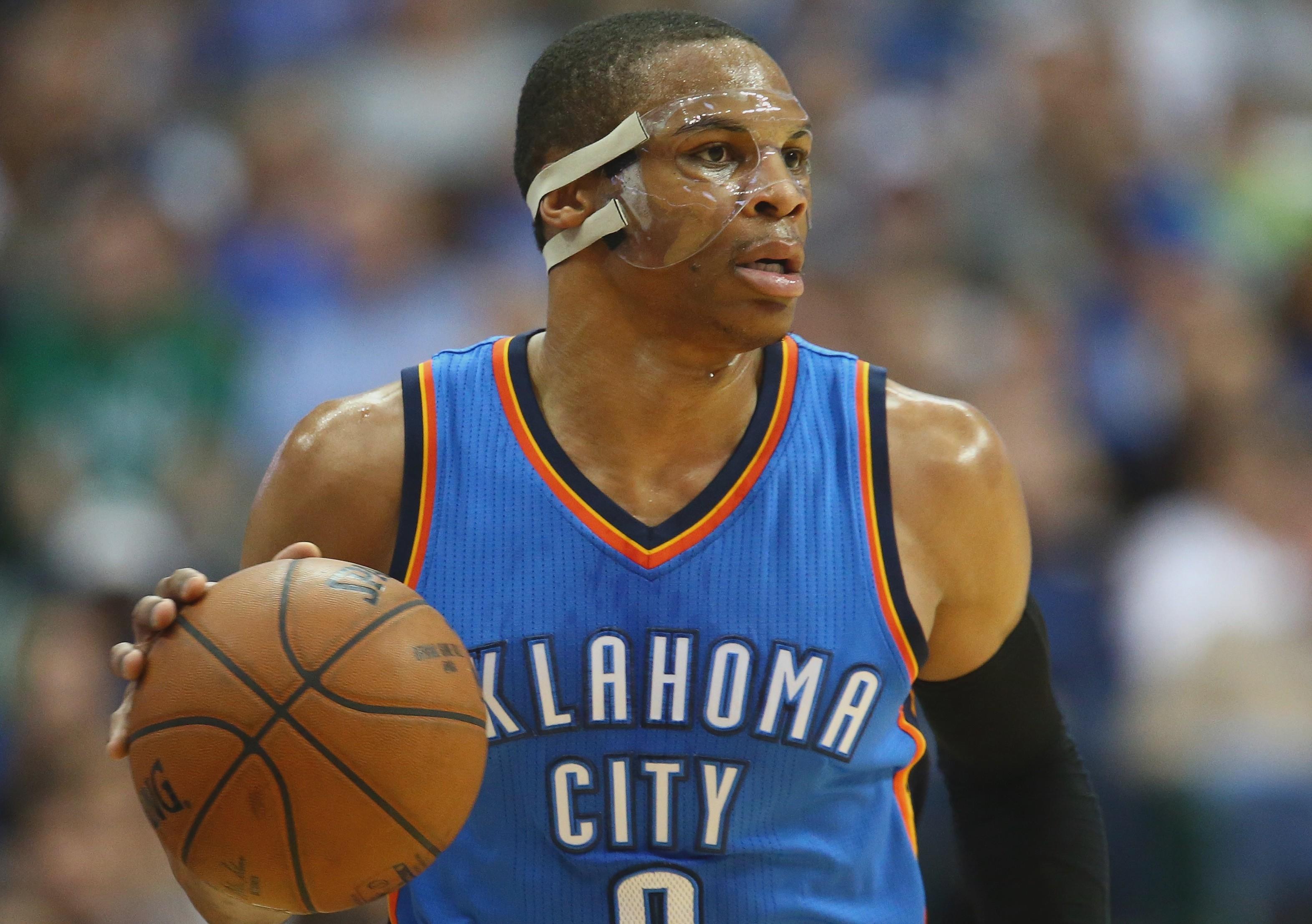 fond d'écran russell westbrook,des sports,joueur de basketball,basketball,joueur,jersey