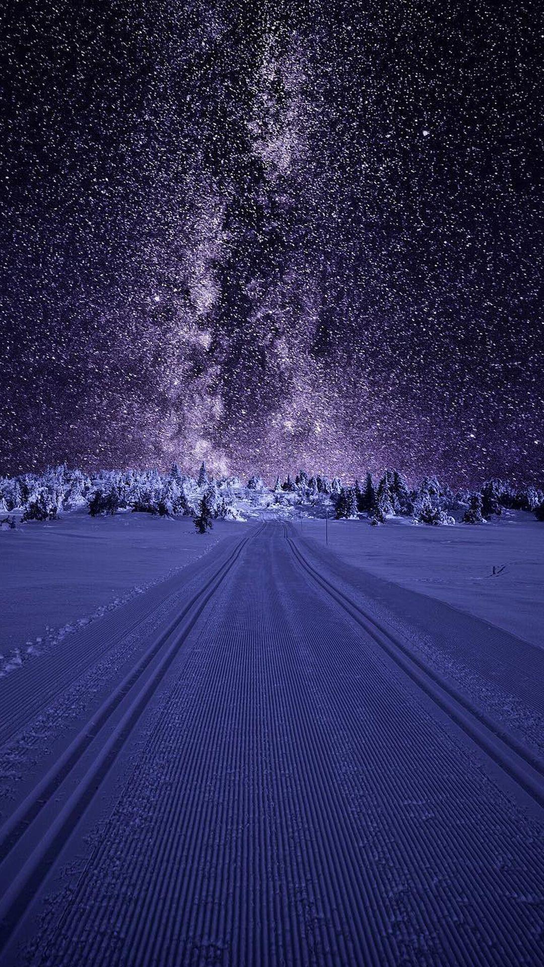 サムスンj7壁紙,空,紫の,雪,夜,雰囲気