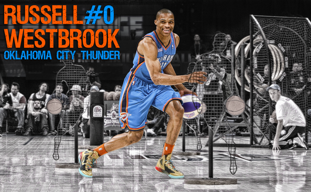 fondo de pantalla de russell westbrook,jugador de baloncesto,deportes,campeonato,zapato,ejercicio