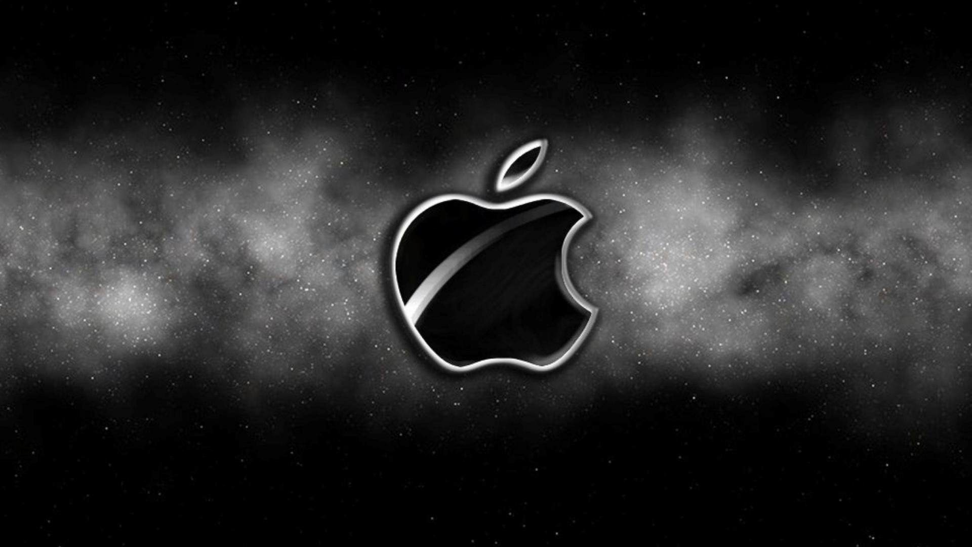 apple wallpaper hd,black,sky,atmosphere,black and white,font