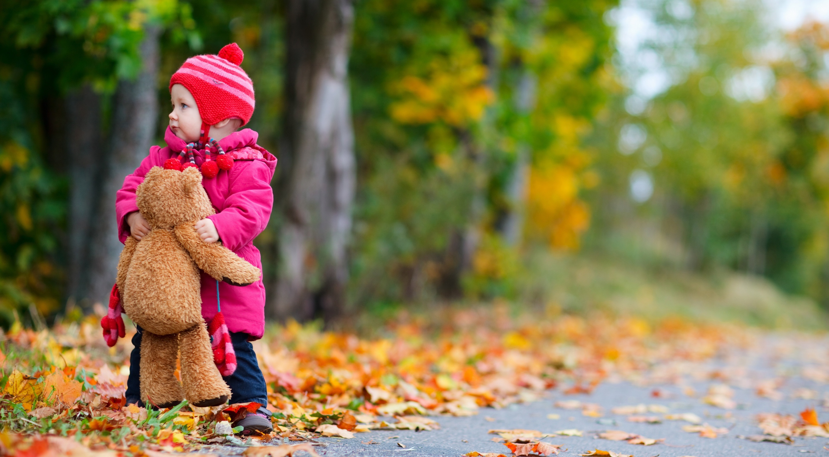 baby wallpaper hd,hoja,niño,rojo,otoño,paisaje natural