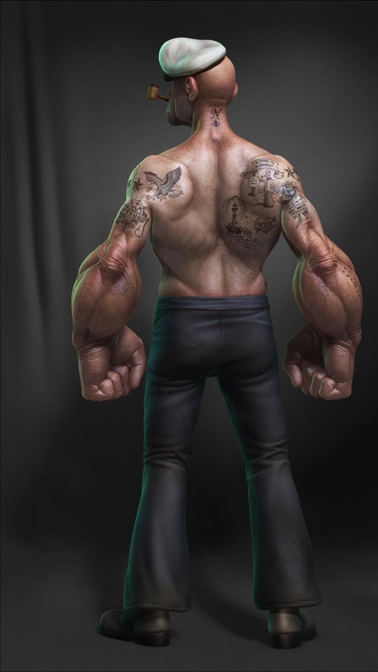 tattoo wallpaper,muscle,bodybuilder,standing,arm,figurine