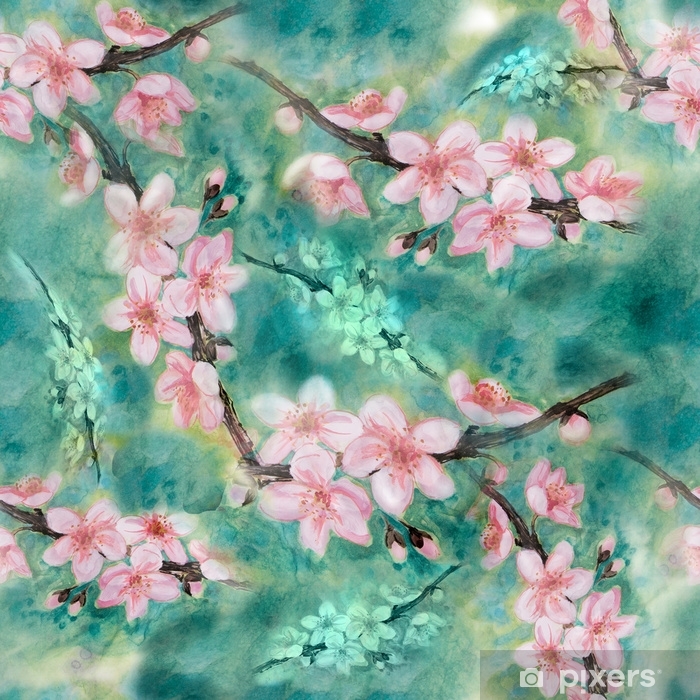 papier peint aquarelle,fleur,fleur,fleur de cerisier,printemps,peinture aquarelle