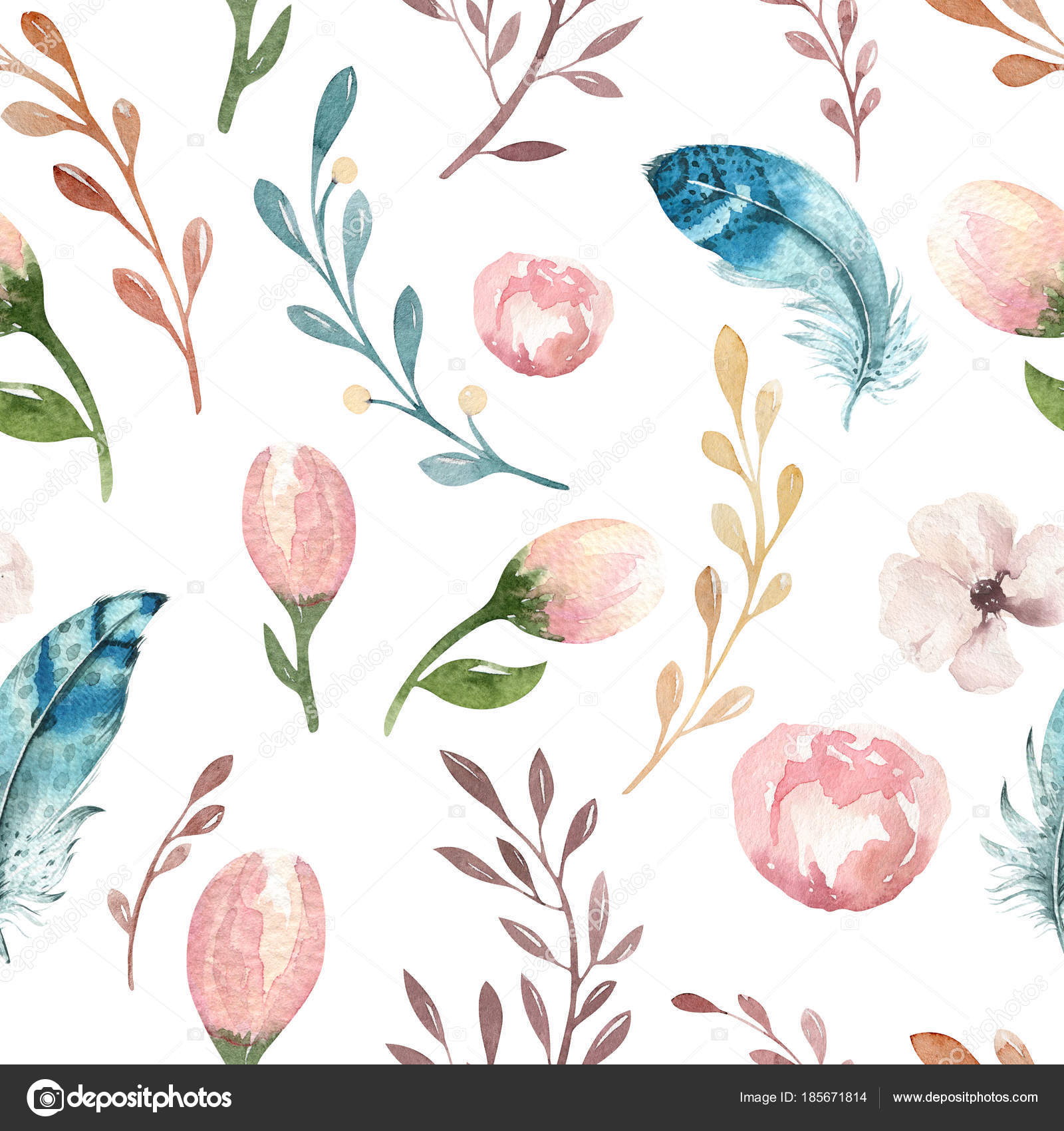 watercolor wallpaper,pattern,botany,plant,flower,design