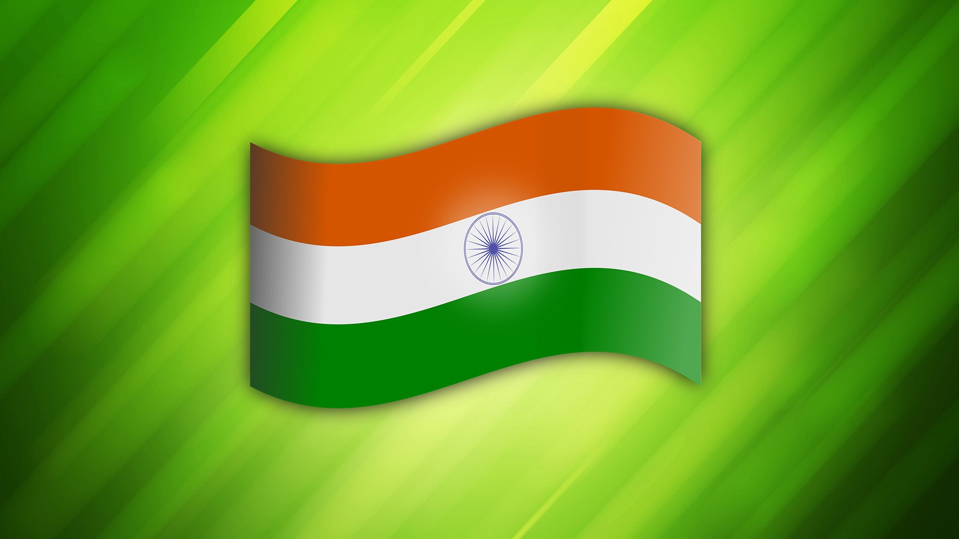 indian flag wallpaper,green,flag,line,operating system,colorfulness
