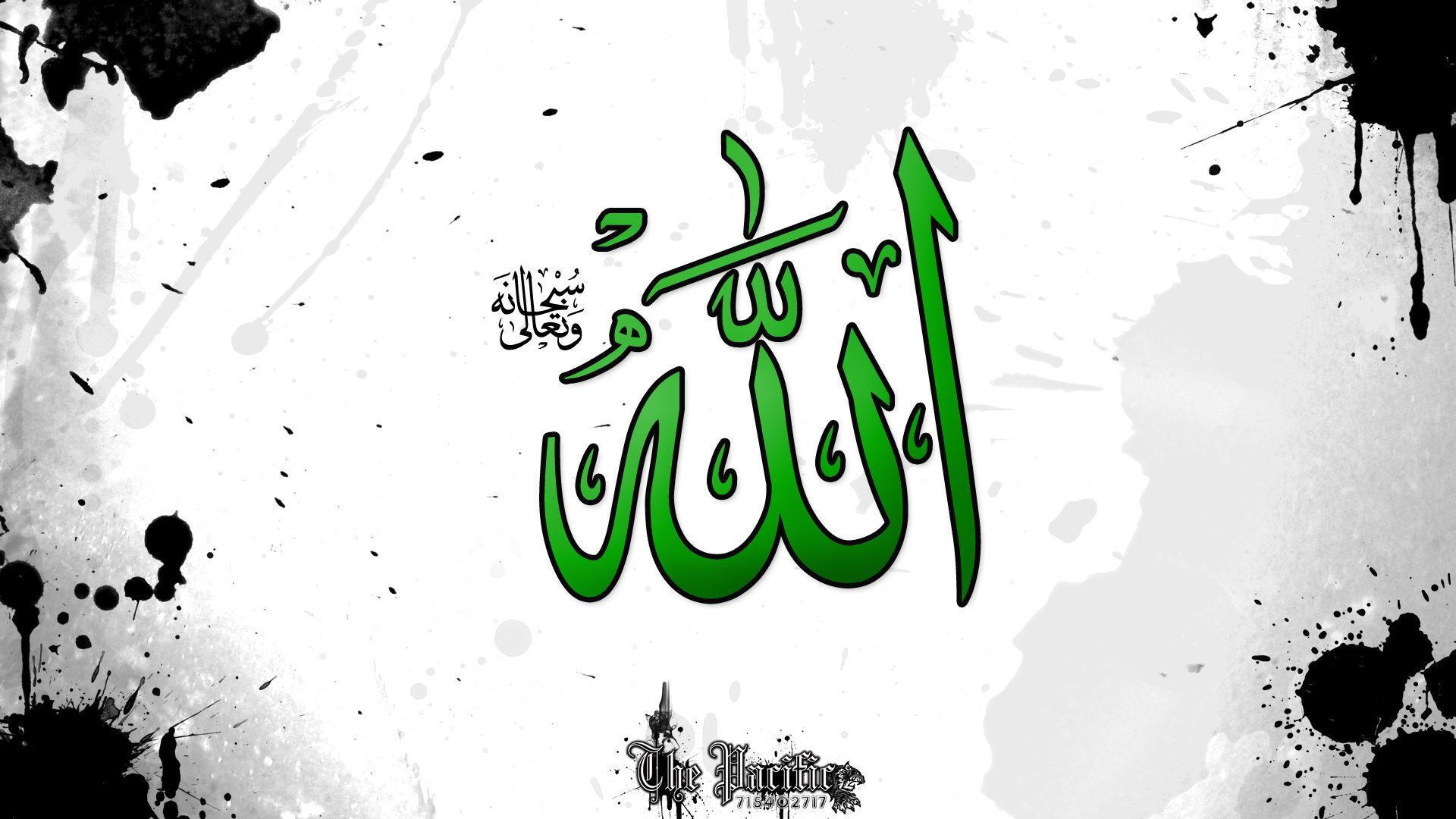 fond d'écran islamique hd,police de caractère,vert,calligraphie,texte,conception graphique