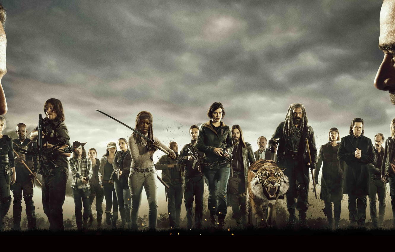the walking dead wallpaper,crew,photography,movie,fictional character,team