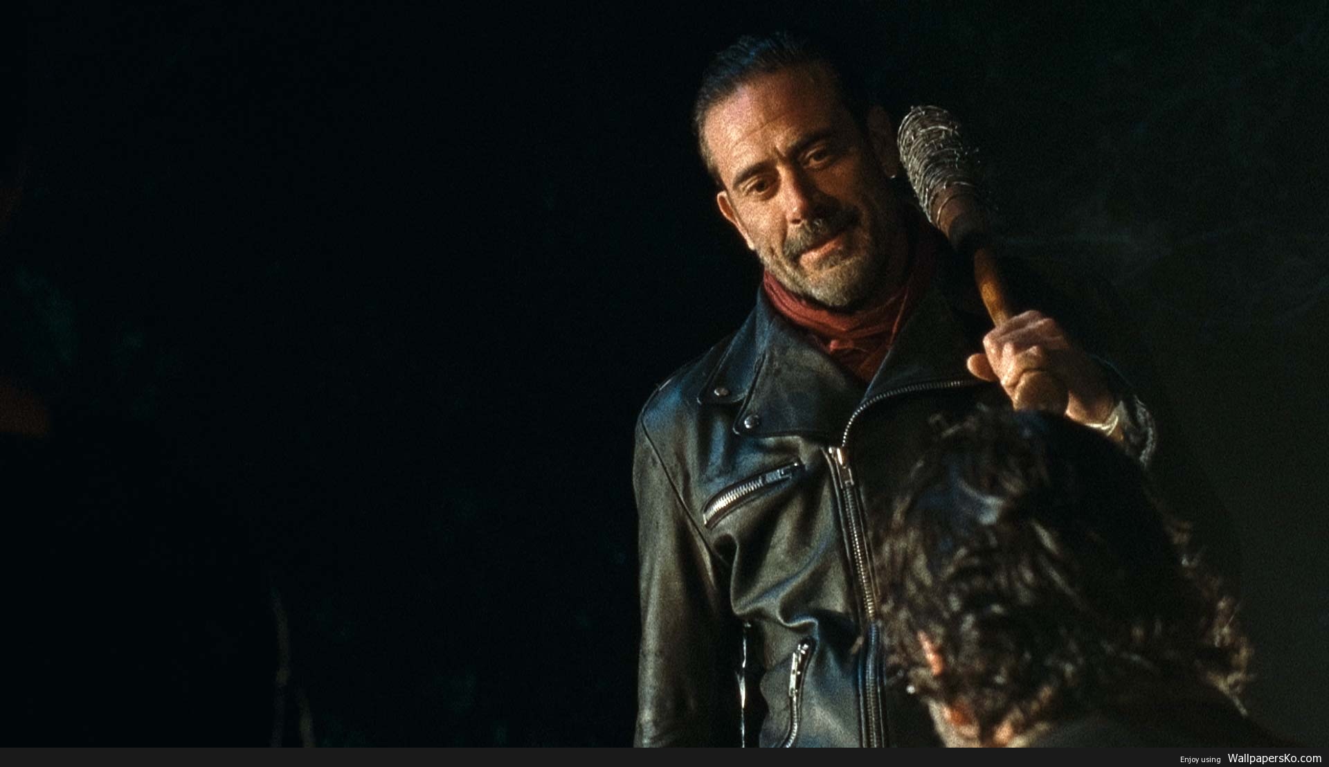 the walking dead wallpaper,jacket,leather,photography,performance,darkness