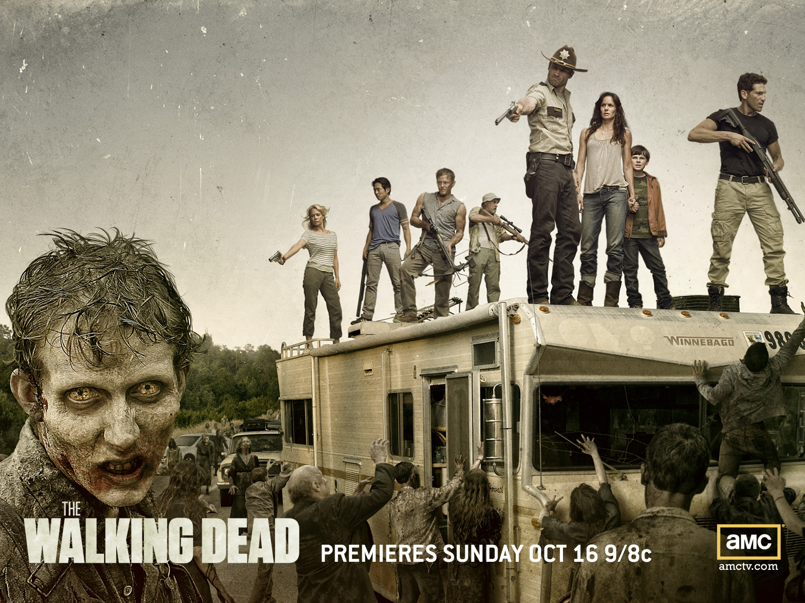 the walking dead wallpaper,people,team,crew