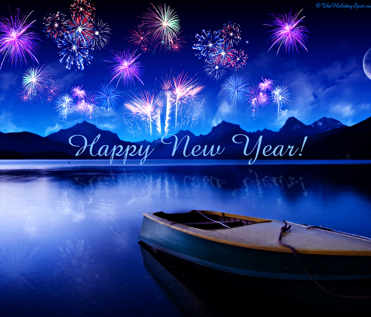 happy new year wallpaper,nature,sky,reflection,natural landscape,event