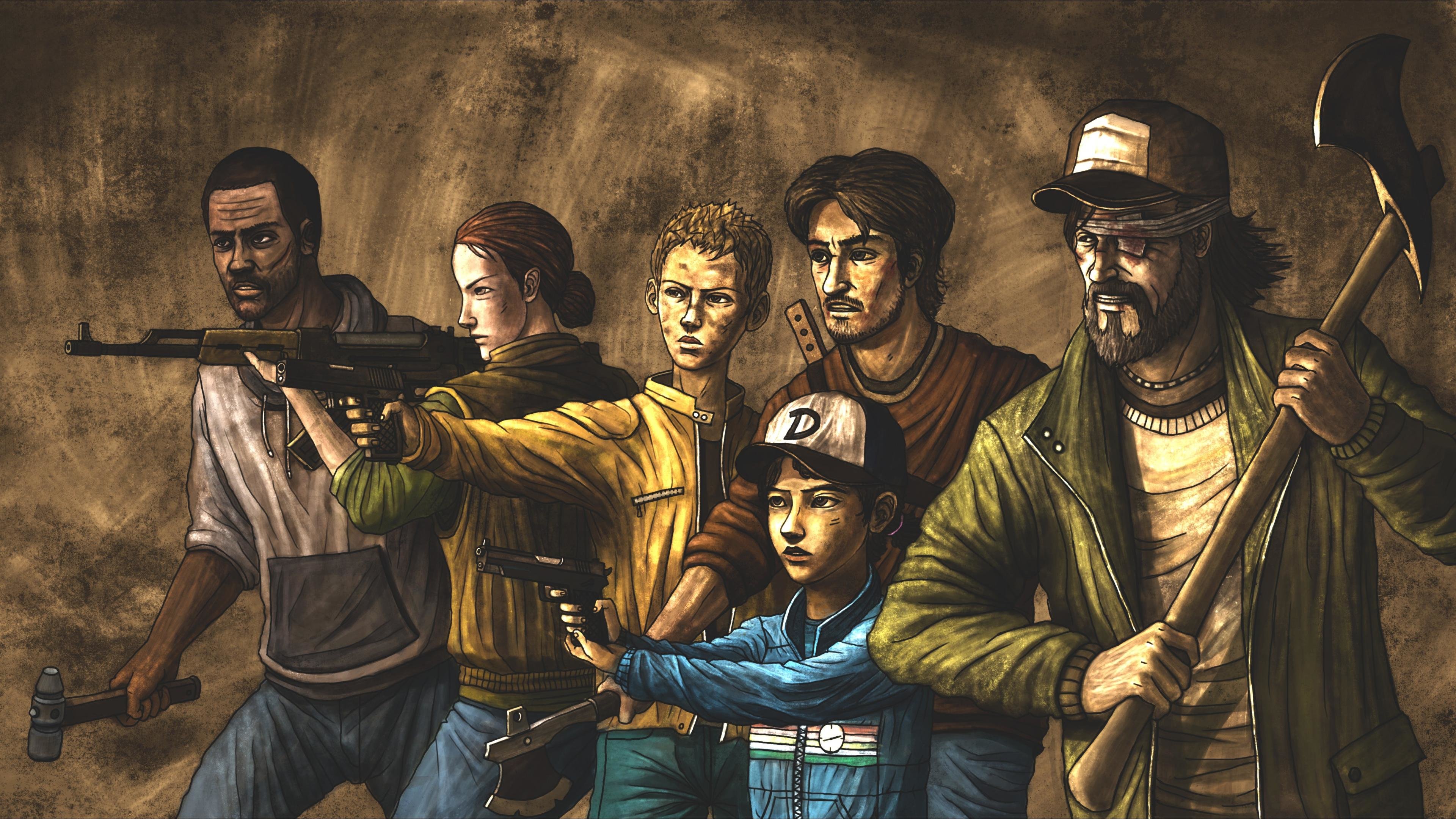 the walking dead wallpaper,action adventure game,adventure game,pc game,movie,games