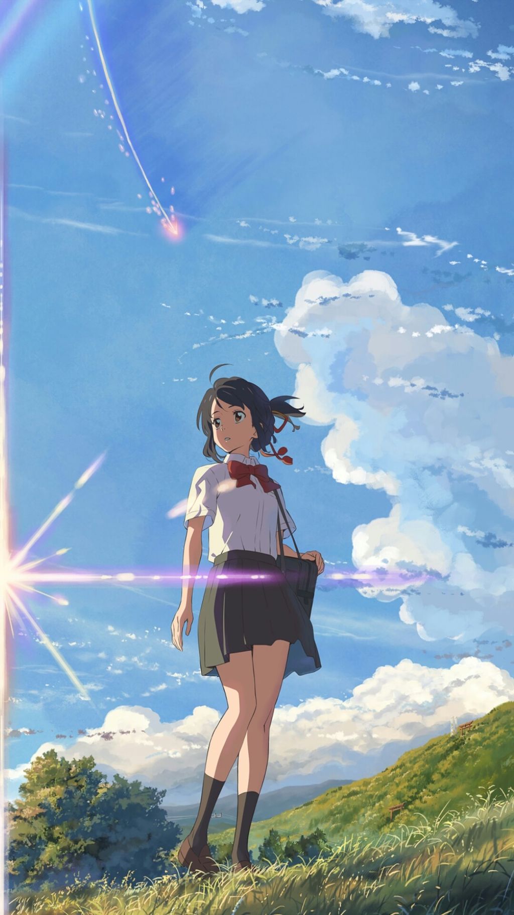 your name wallpaper,sky,summer,illustration,happy,anime