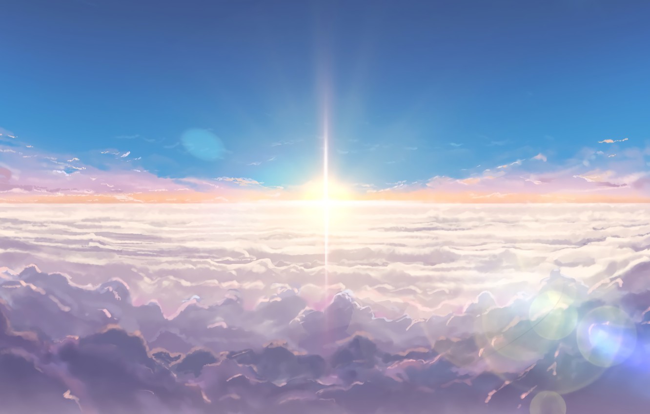 your name wallpaper,sky,horizon,atmosphere,daytime,cloud