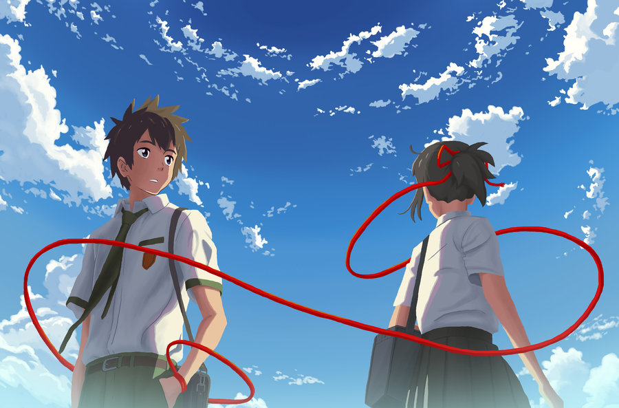 your name wallpaper,cartoon,sky,animation,illustration,anime