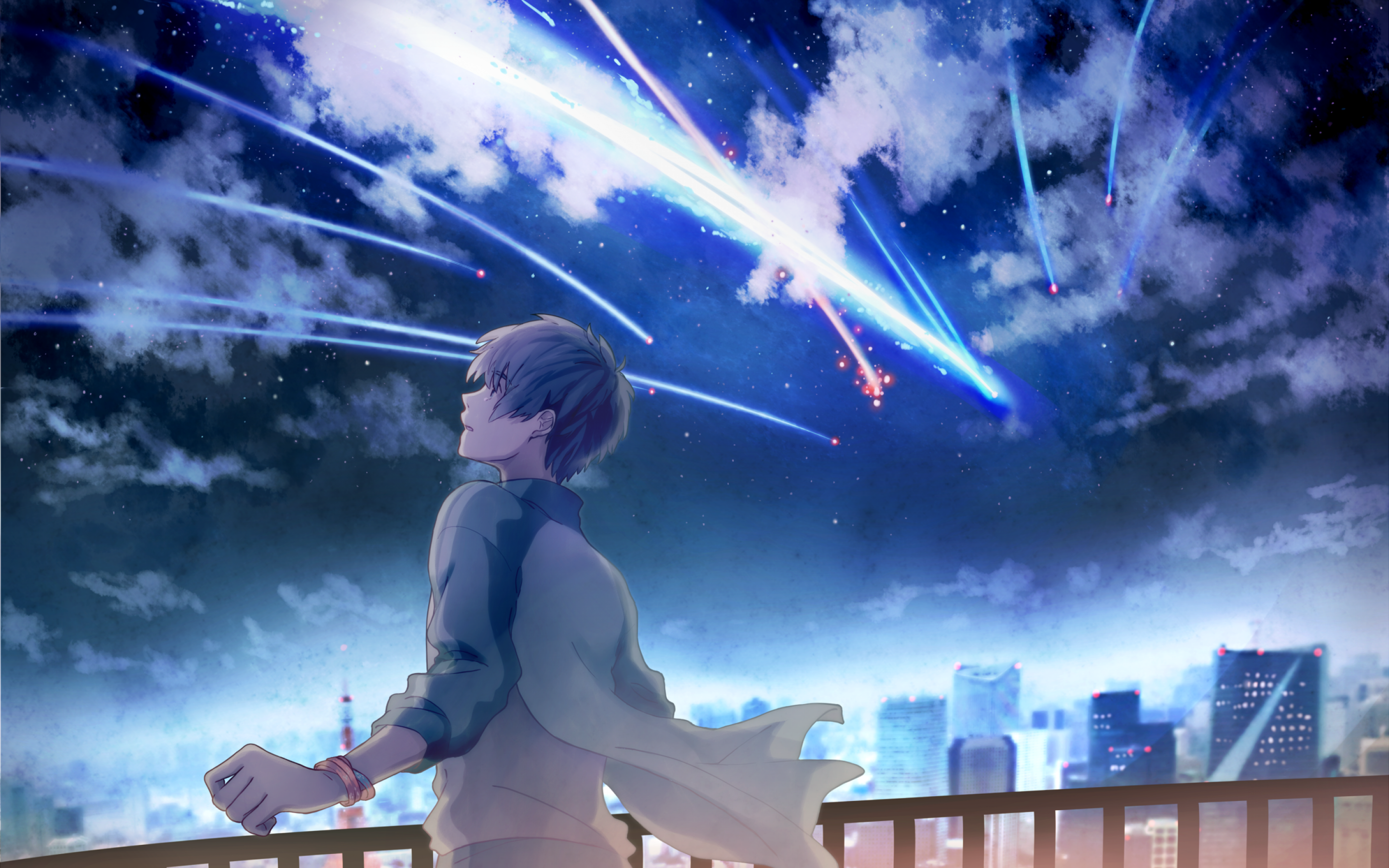 il tuo nome sfondo,cielo,atmosfera,spazio,cg artwork,personaggio fittizio