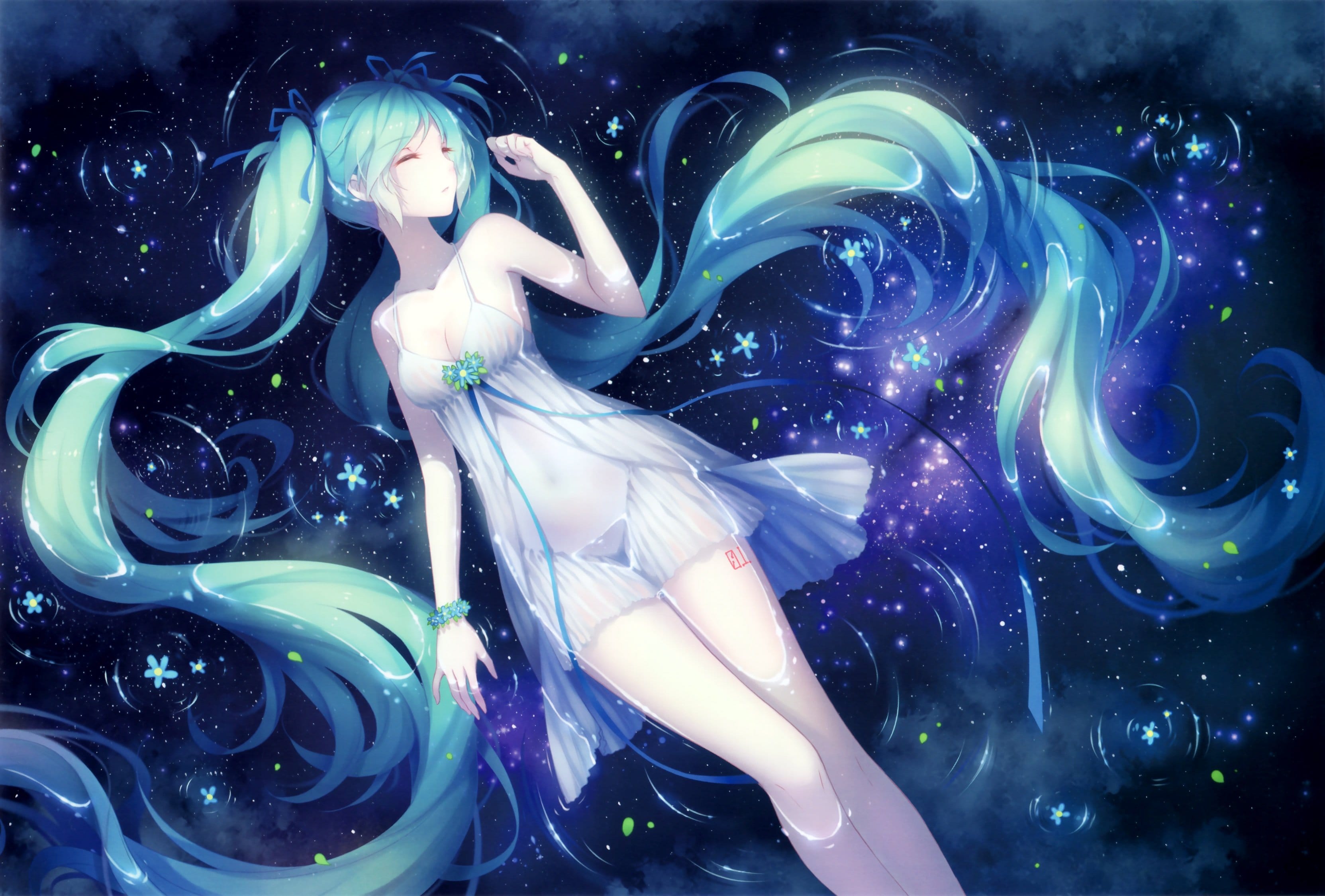 hatsune miku wallpaper,cg artwork,fictional character,illustration,anime,long hair