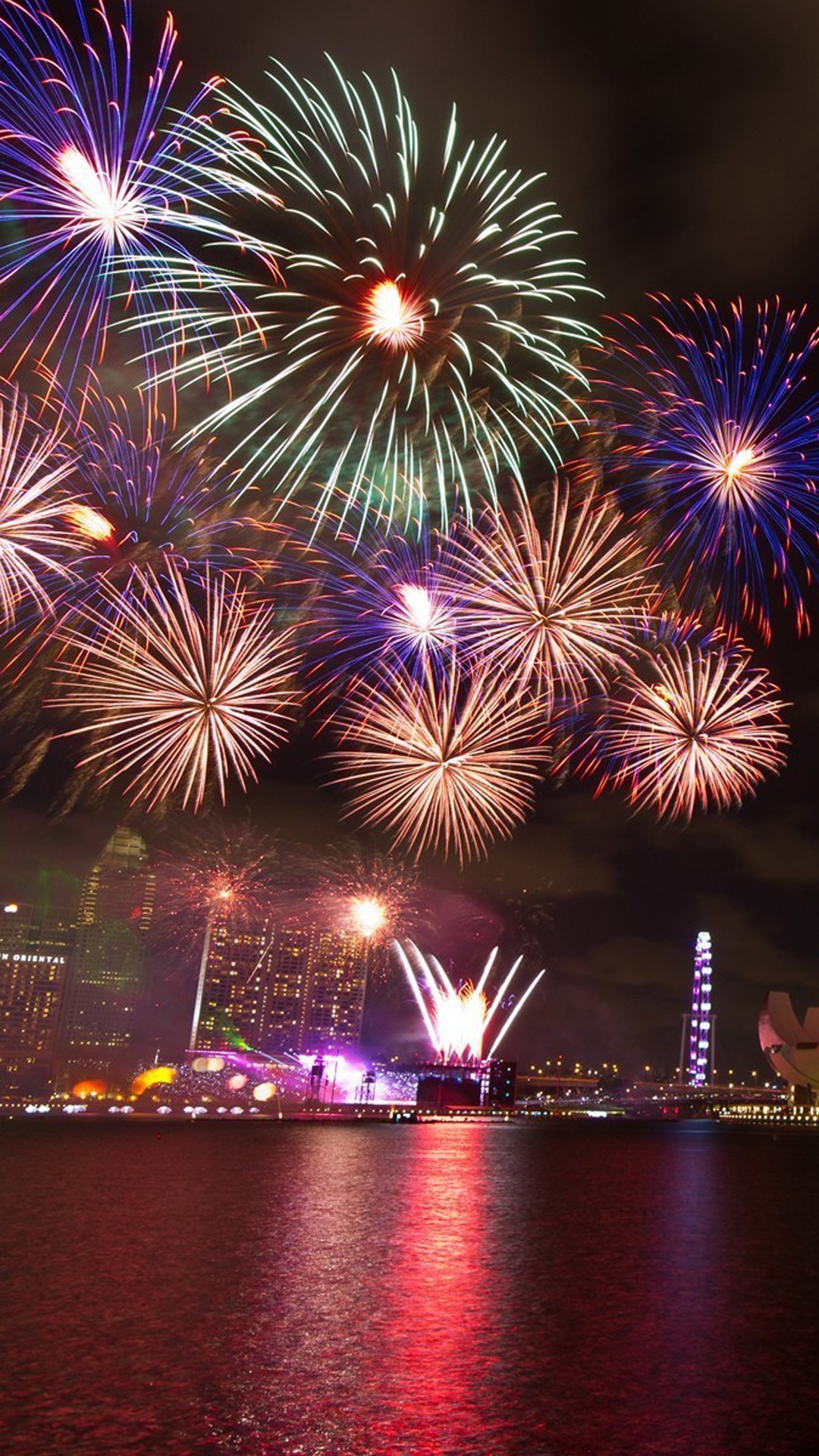 felice anno nuovo sfondo,fuochi d'artificio,natura,capodanno,notte,cielo