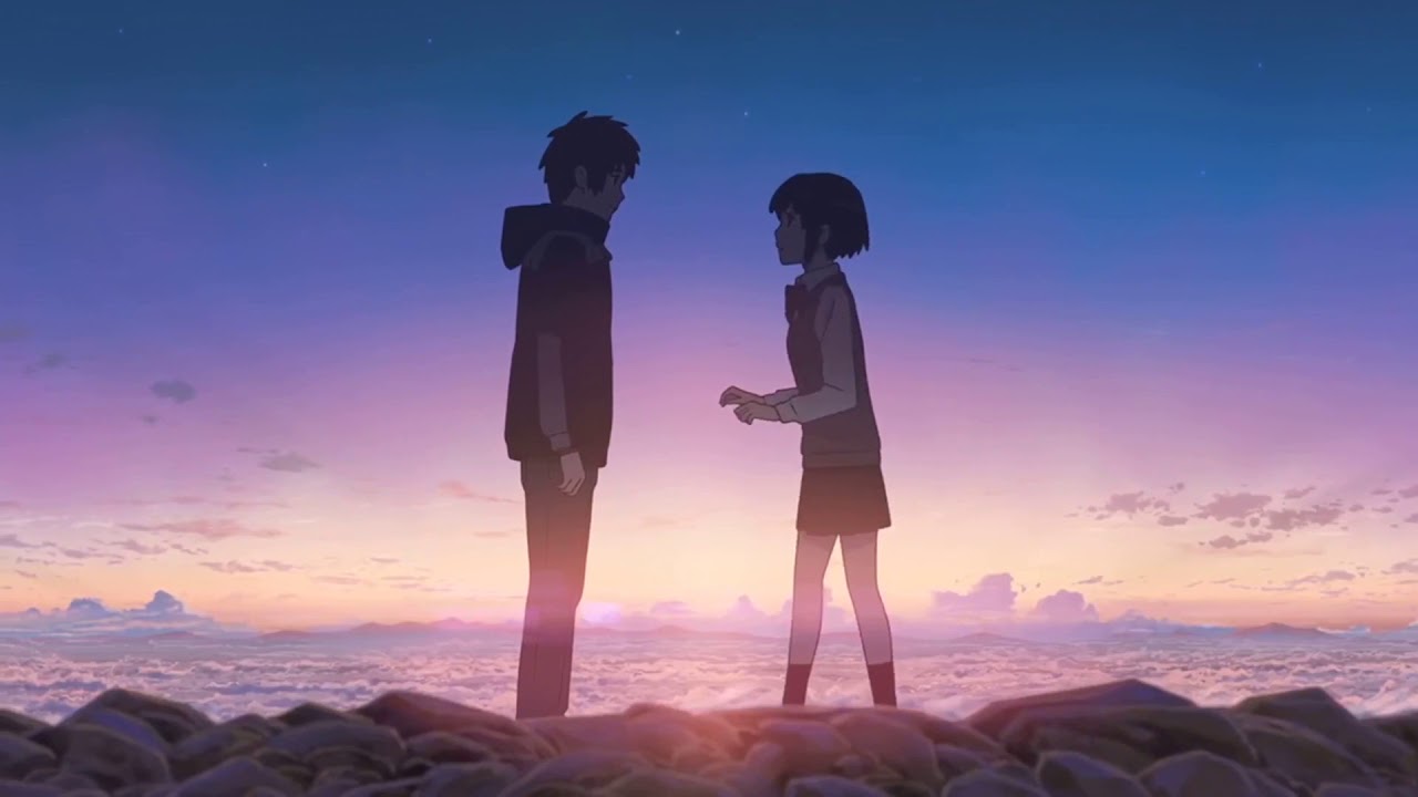 your name wallpaper,sky,fun,horizon,friendship,dusk