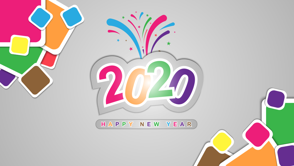 happy new year wallpaper,text,font,graphic design,design,logo