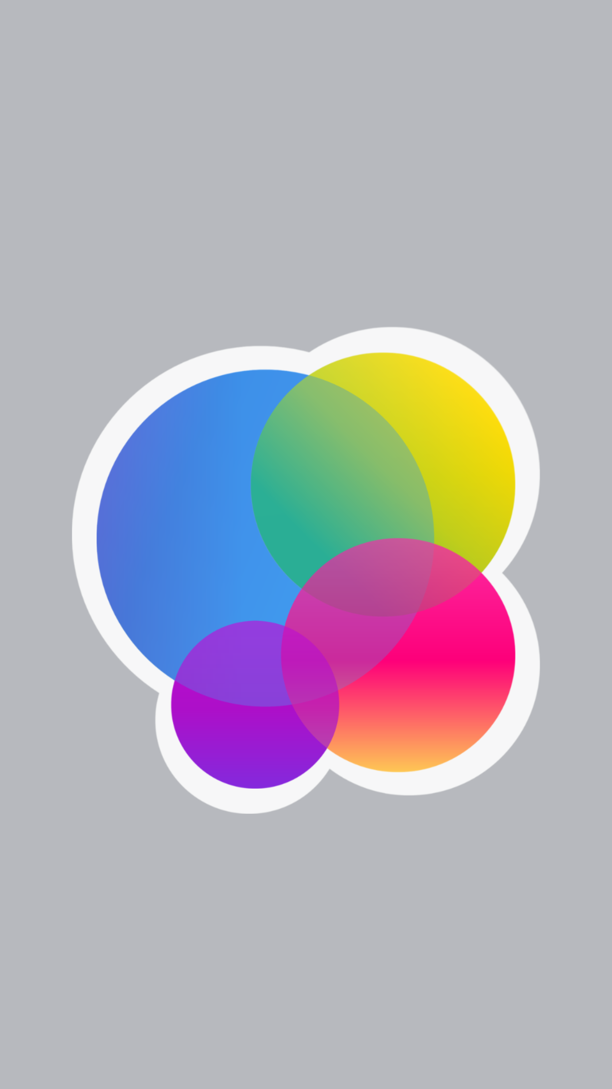 ios 10 wallpaper,circle,colorfulness,logo,graphics,magenta