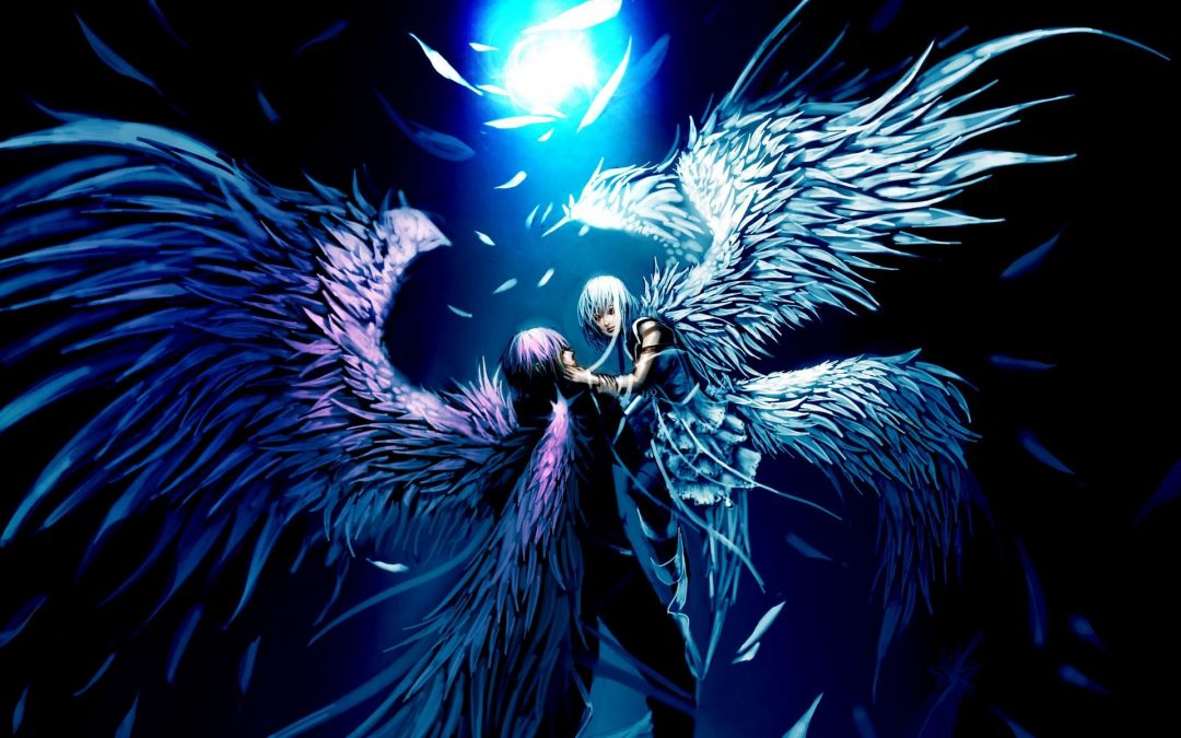 wallpaper keren hd,darkness,wing,fictional character,supernatural creature,cg artwork