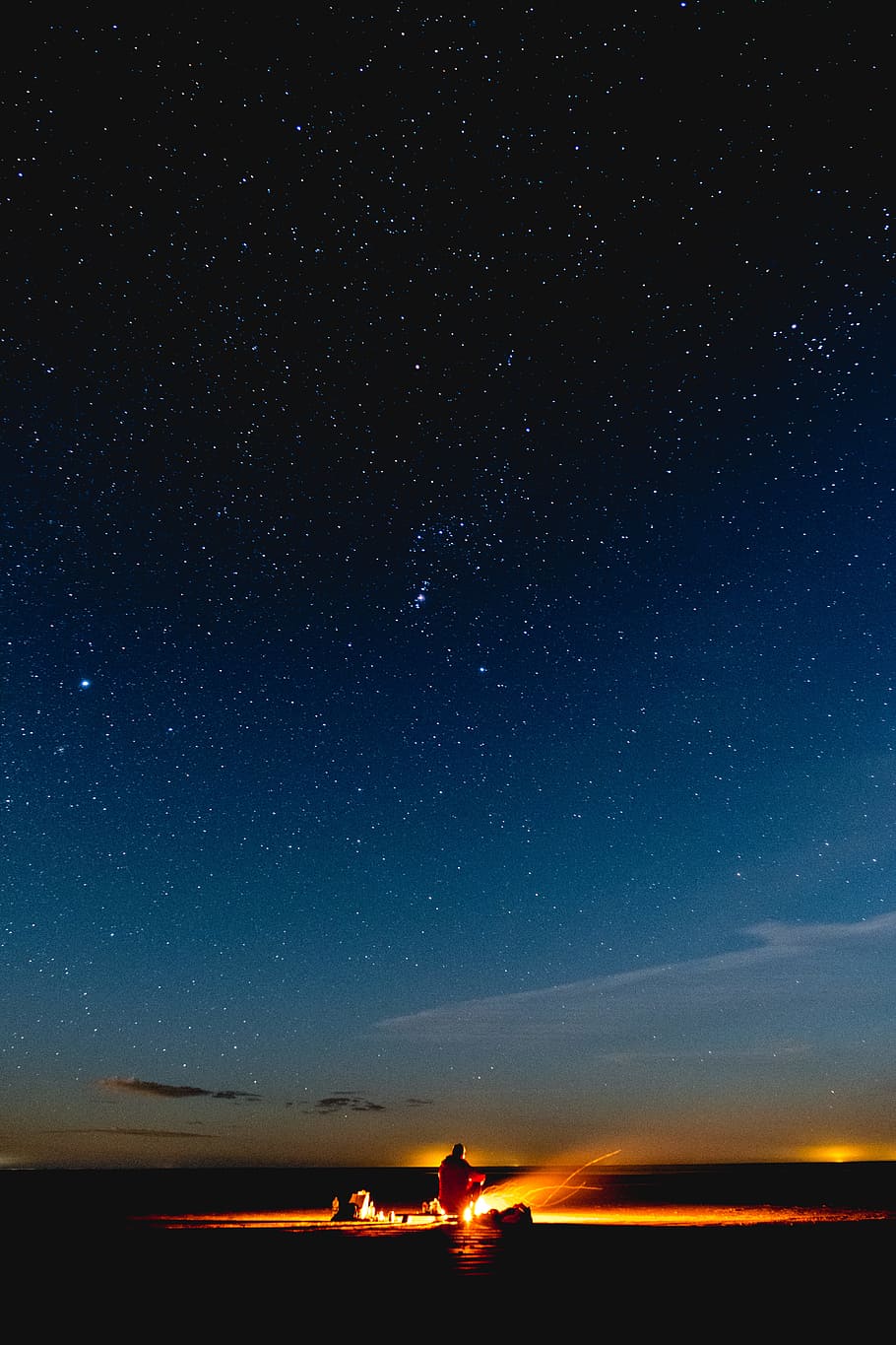 night sky wallpaper,sky,horizon,nature,night,atmosphere