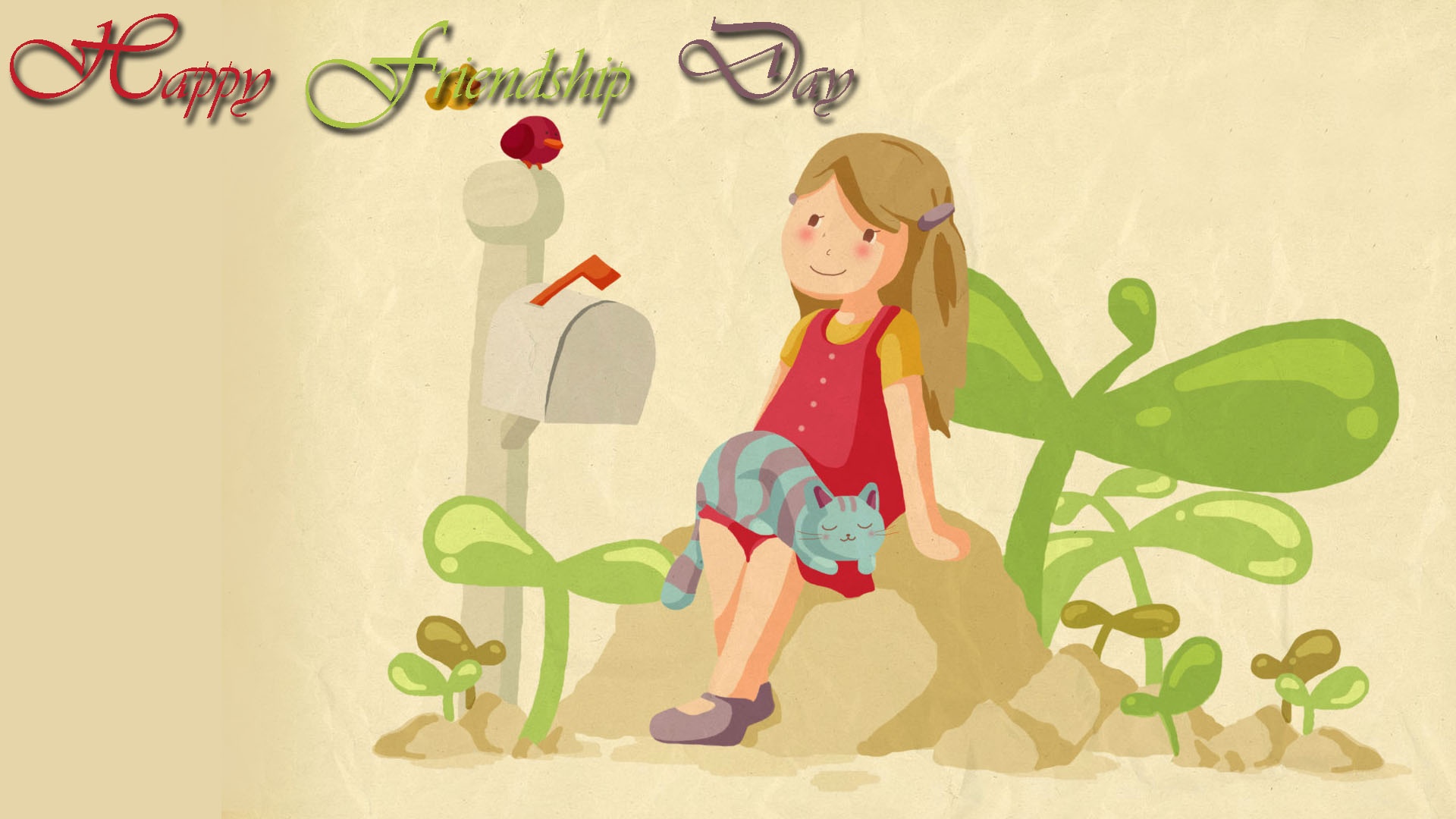 friendship day wallpapers,cartoon,illustration,organism,fun,plant