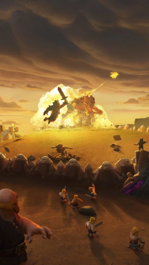 clash of clans fond d'écran,ciel,oeuvre de cg,paysage,nuage,la photographie