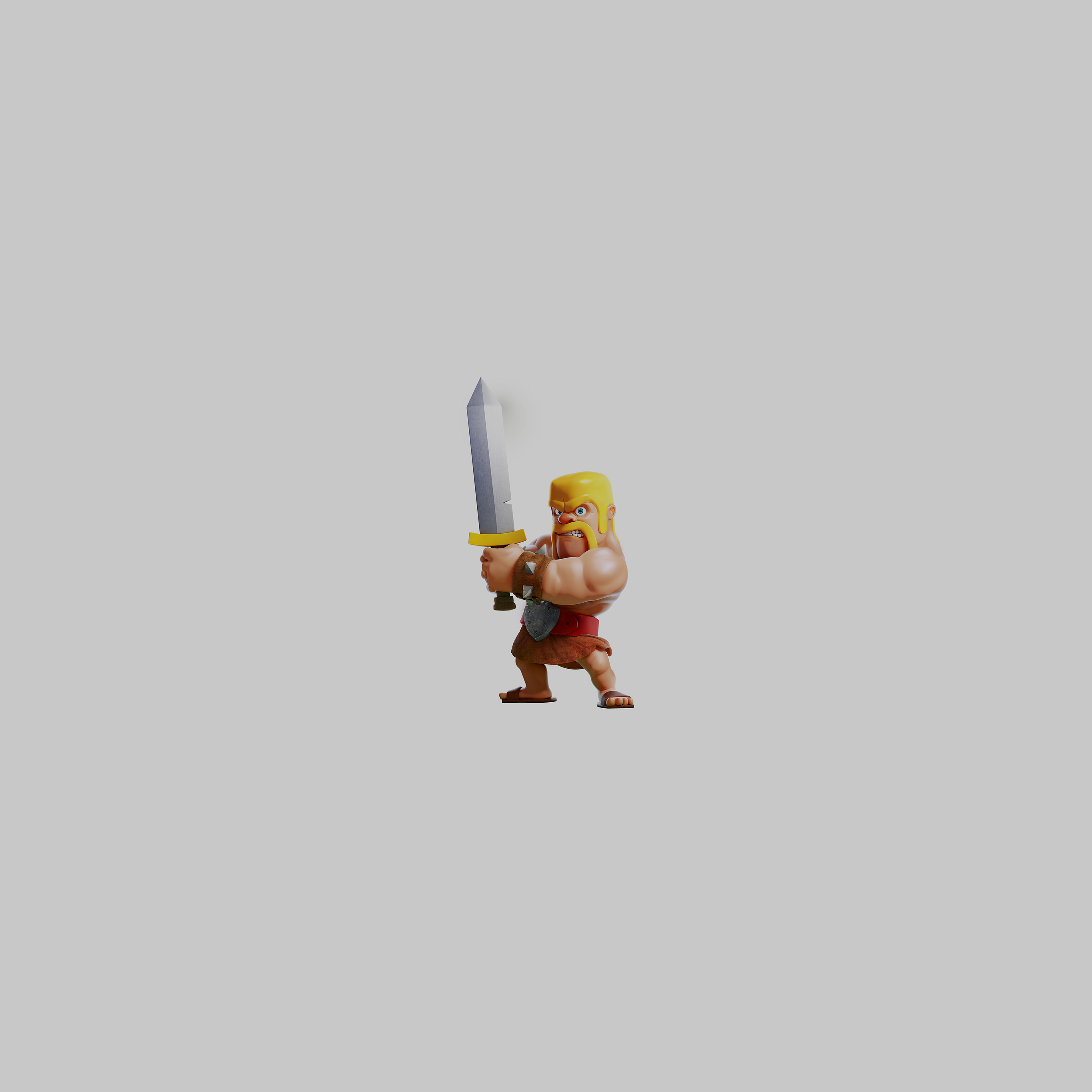 clash of clans wallpaper,yellow,figurine,toy,fictional character,animation